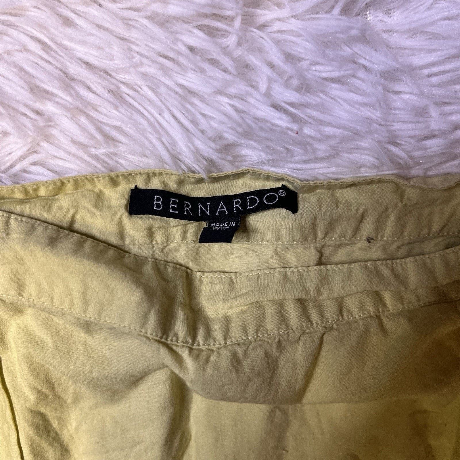 Other Ashley B Bernardo A-Line Skirt Pleated Yellow Sequin 14w Size 36" / US 14 / IT 50 - 2 Thumbnail