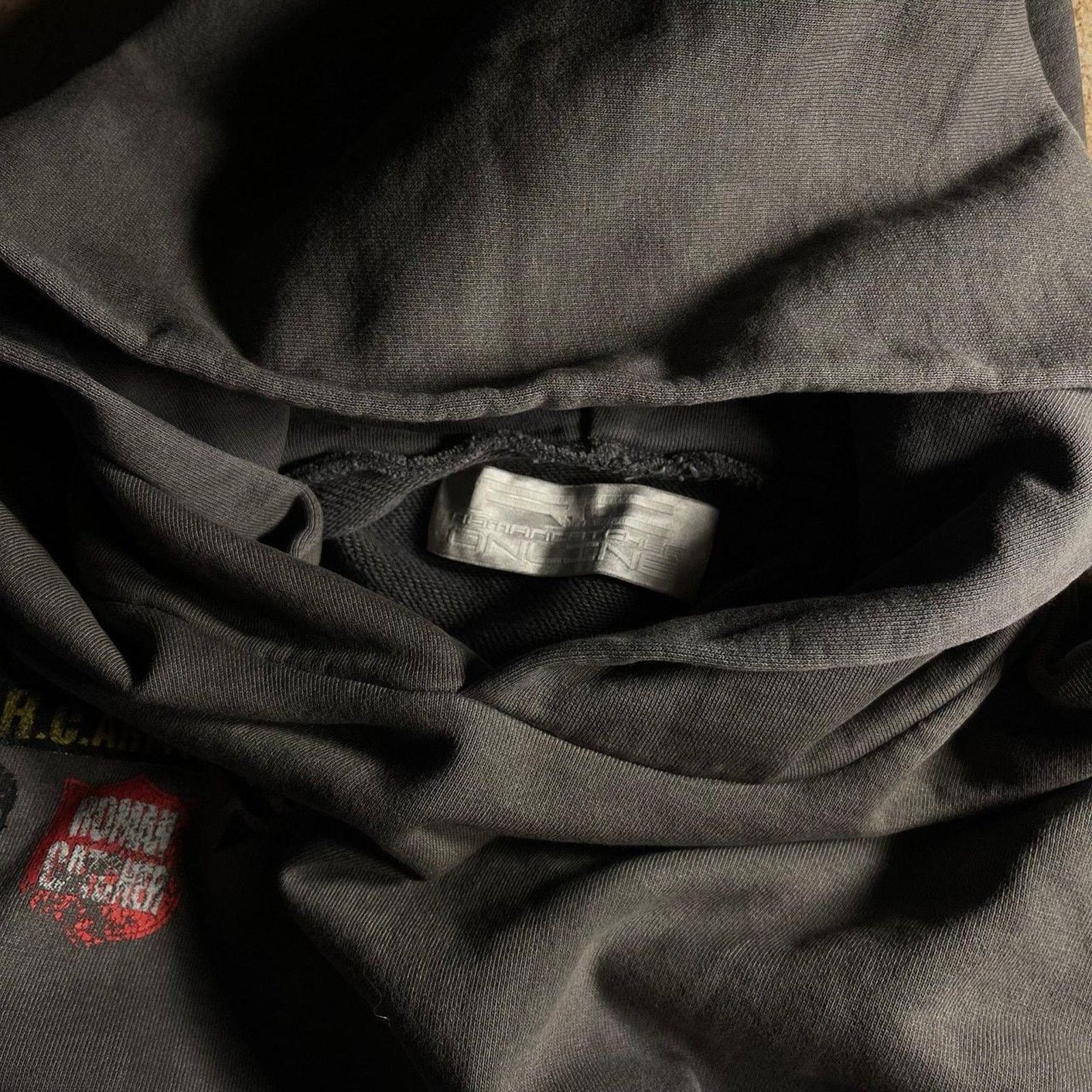 Japanese Brand Japanese Brand Vintage Faded Grey War Hoodie size S Size US M / EU 48-50 / 2 - 10 Thumbnail