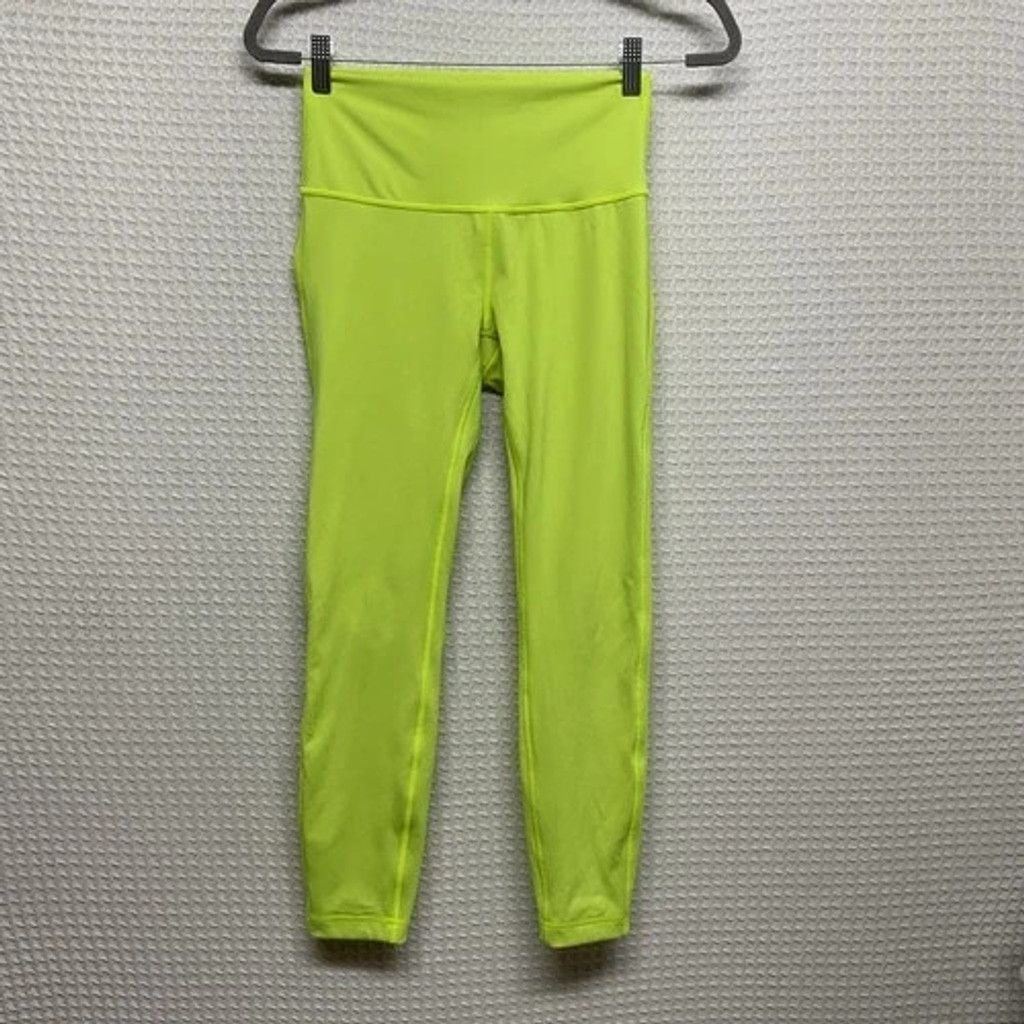 Lululemon Lululemon Wunder Under HR Double Lined Yellow Tight Women 6 Size 28" / US 6 / IT 42 - 7 Thumbnail
