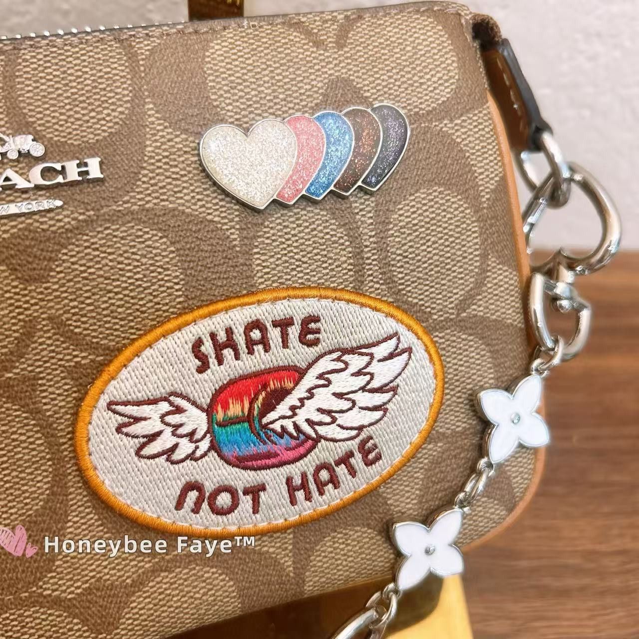 Coach Nolita 19 In Signature Canvas With Patches CK383 Size ONE SIZE - 6 Thumbnail