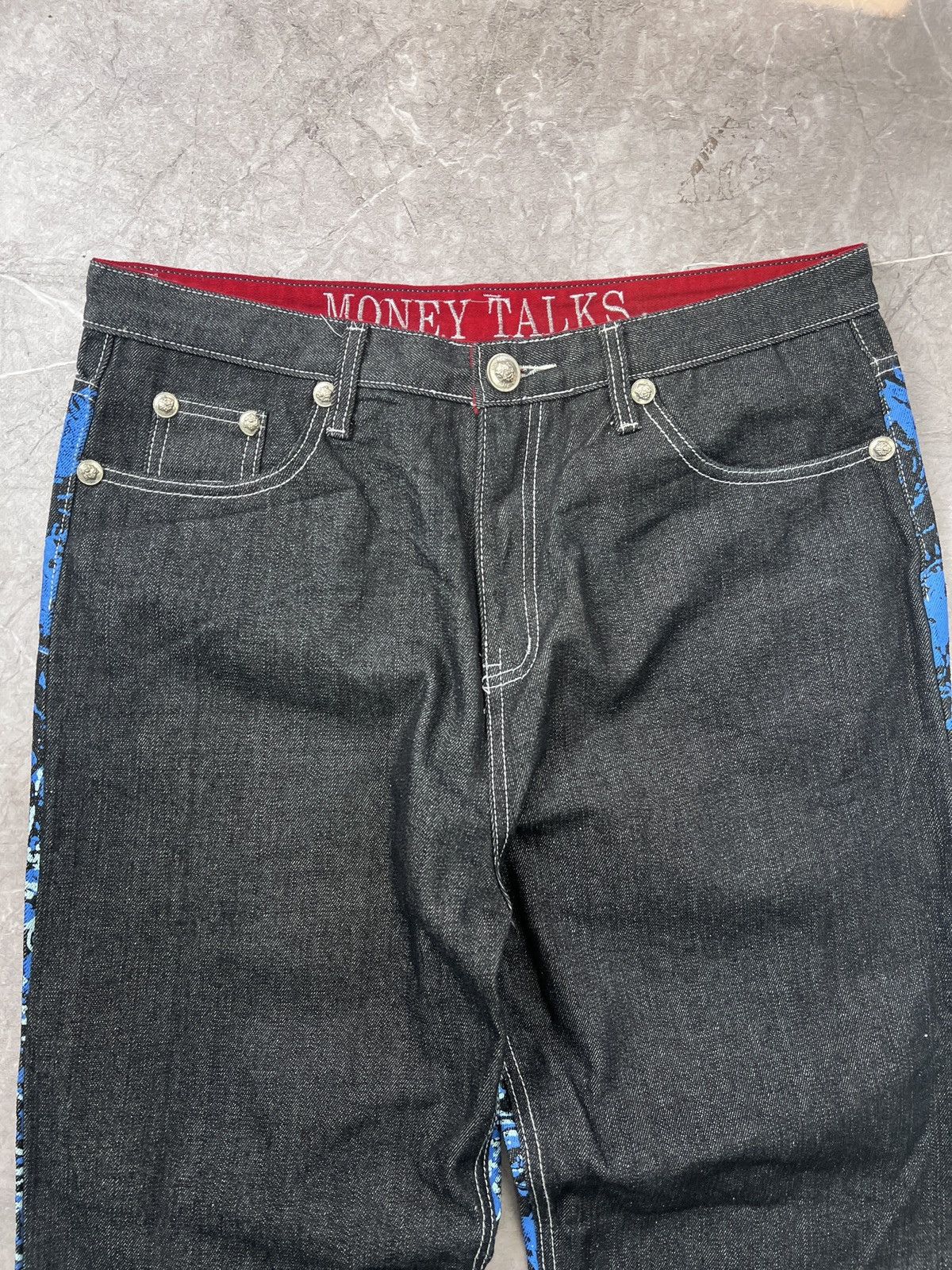 Karl Kani × Wu-Tang Clan Vintage rap wide leg Coogi style rap pants jeans skater Size US 36 / EU 52 - 15 Thumbnail