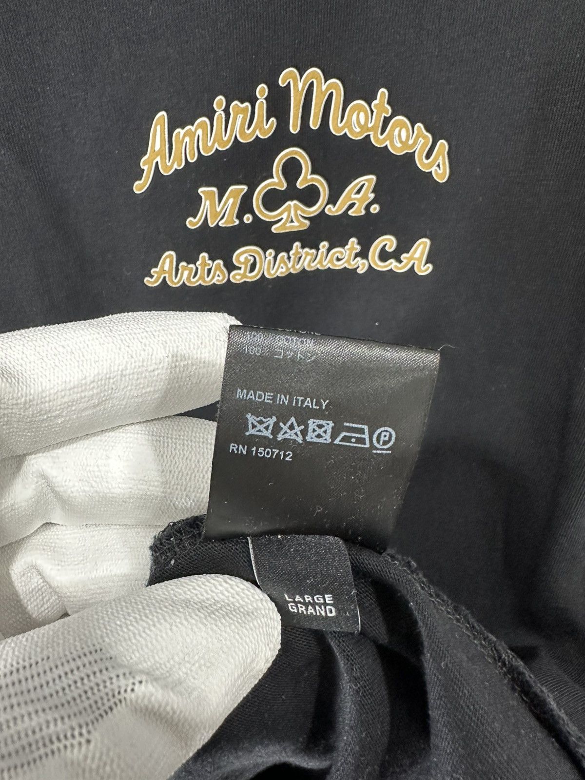 Amiri Amiri “Amiri Motors” Tee Large Black Size US L / EU 52-54 / 3 - 8 Thumbnail