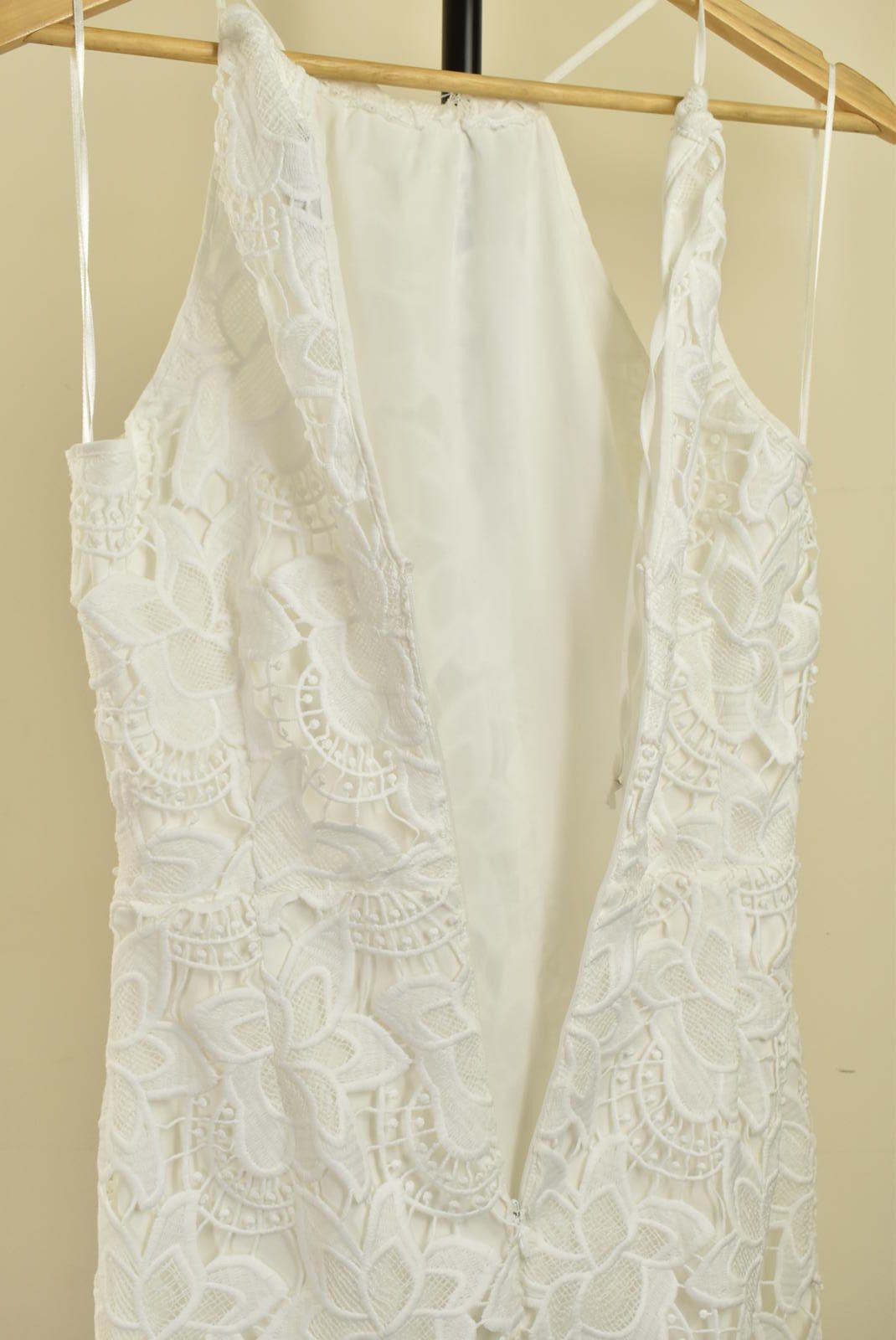 Designer Gina Tricot Dress UK8 Lace Sleeveless Embroidered Floral Size S / US 4 / IT 40 - 9 Thumbnail