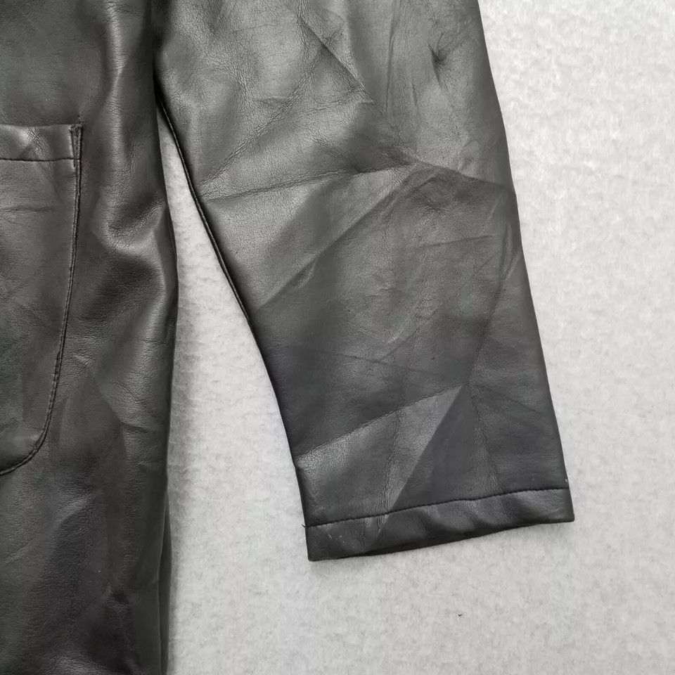 Other Highway Jacket Womens Medium Black Snap Pockets Faux Leather Size M / US 6-8 / IT 42-44 - 18 Thumbnail