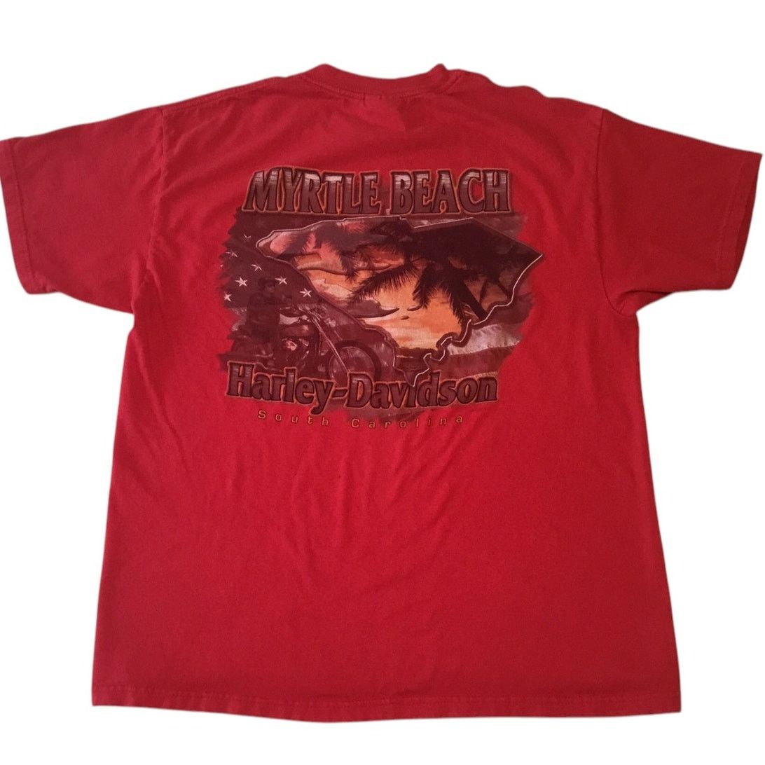 Harley Davidson Harley Davidson T-Shirt Red Myrtle Beach Large Size US L / EU 52-54 / 3 - 3 Thumbnail