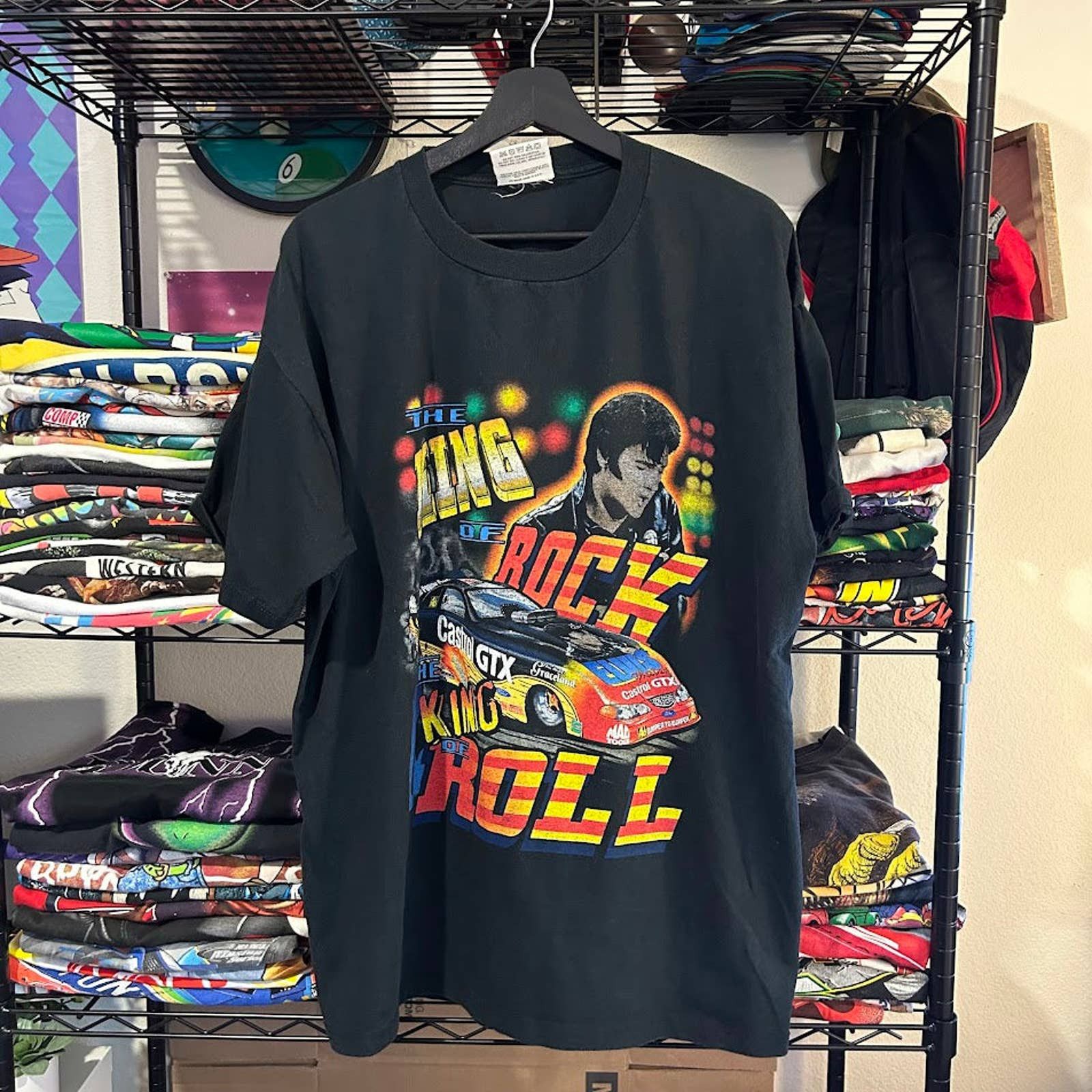 Vintage Vintage 1990s Elvis Presley Nascar racing T-shirt | Grailed
