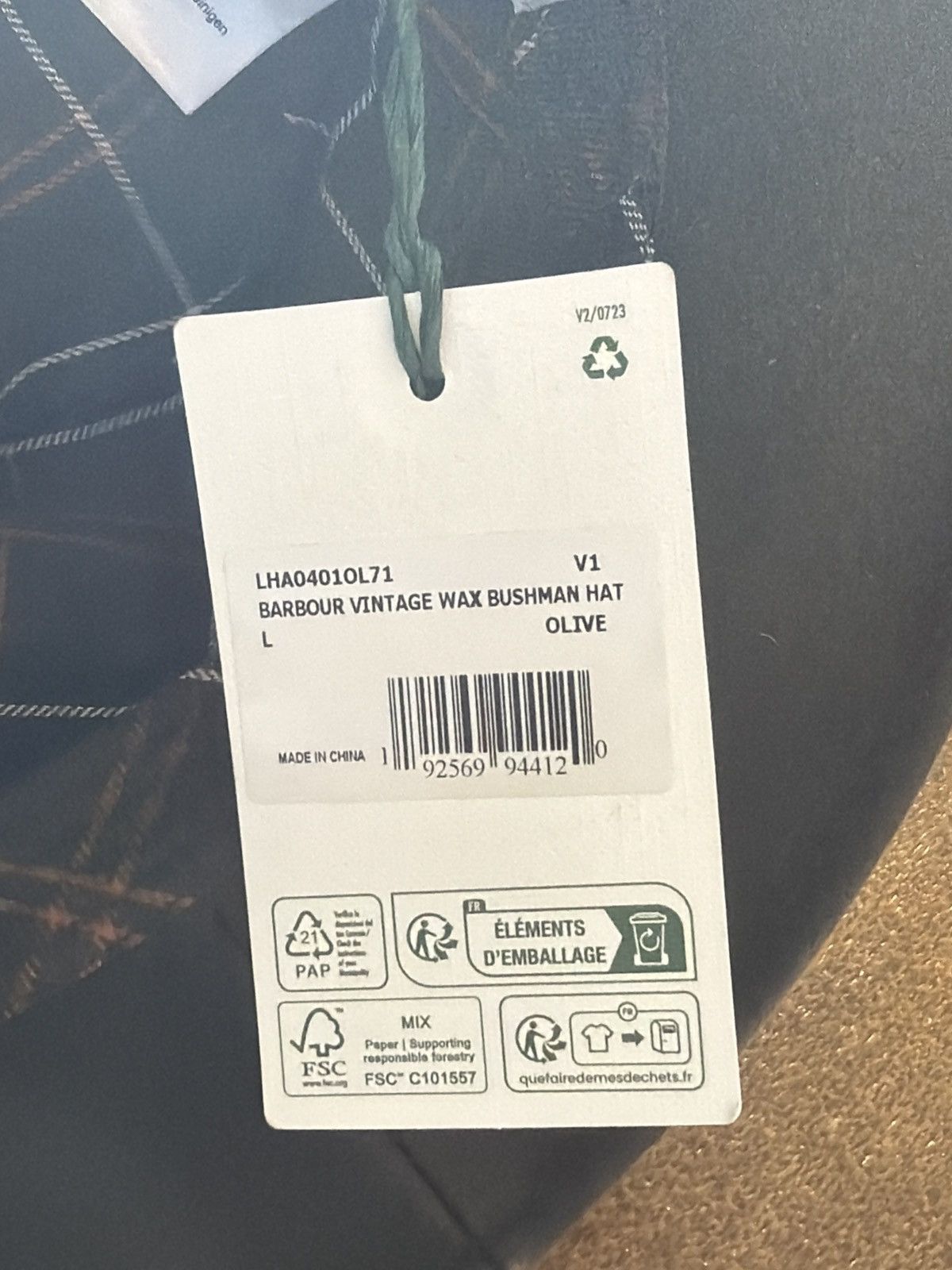 Barbour Barbour Wax Bushman Size L Size ONE SIZE - 2 Thumbnail