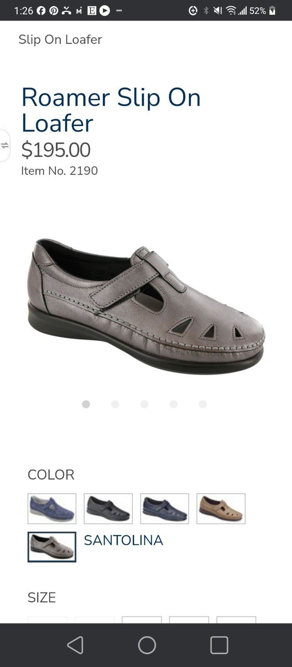 SAS SAS Roamer Slip On Size 8.5M Size US 8.5 / IT 38.5 - 7 Thumbnail