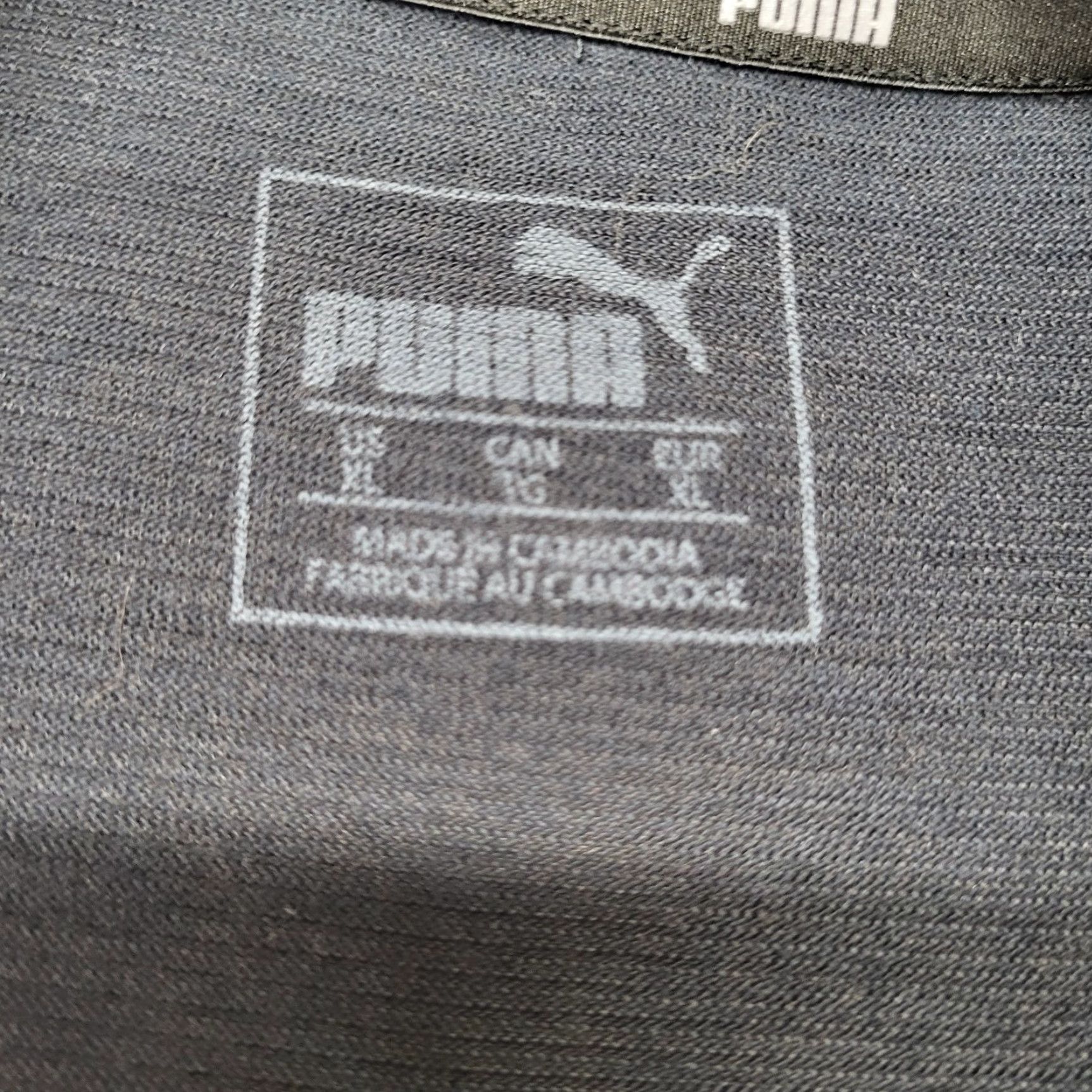Puma PUMA Way 1 Tshirt Men's XL Black Short Sleeve Gray Cat Logo Workout Jogger Shirt Size US XL / EU 56 / 4 - 7 Thumbnail