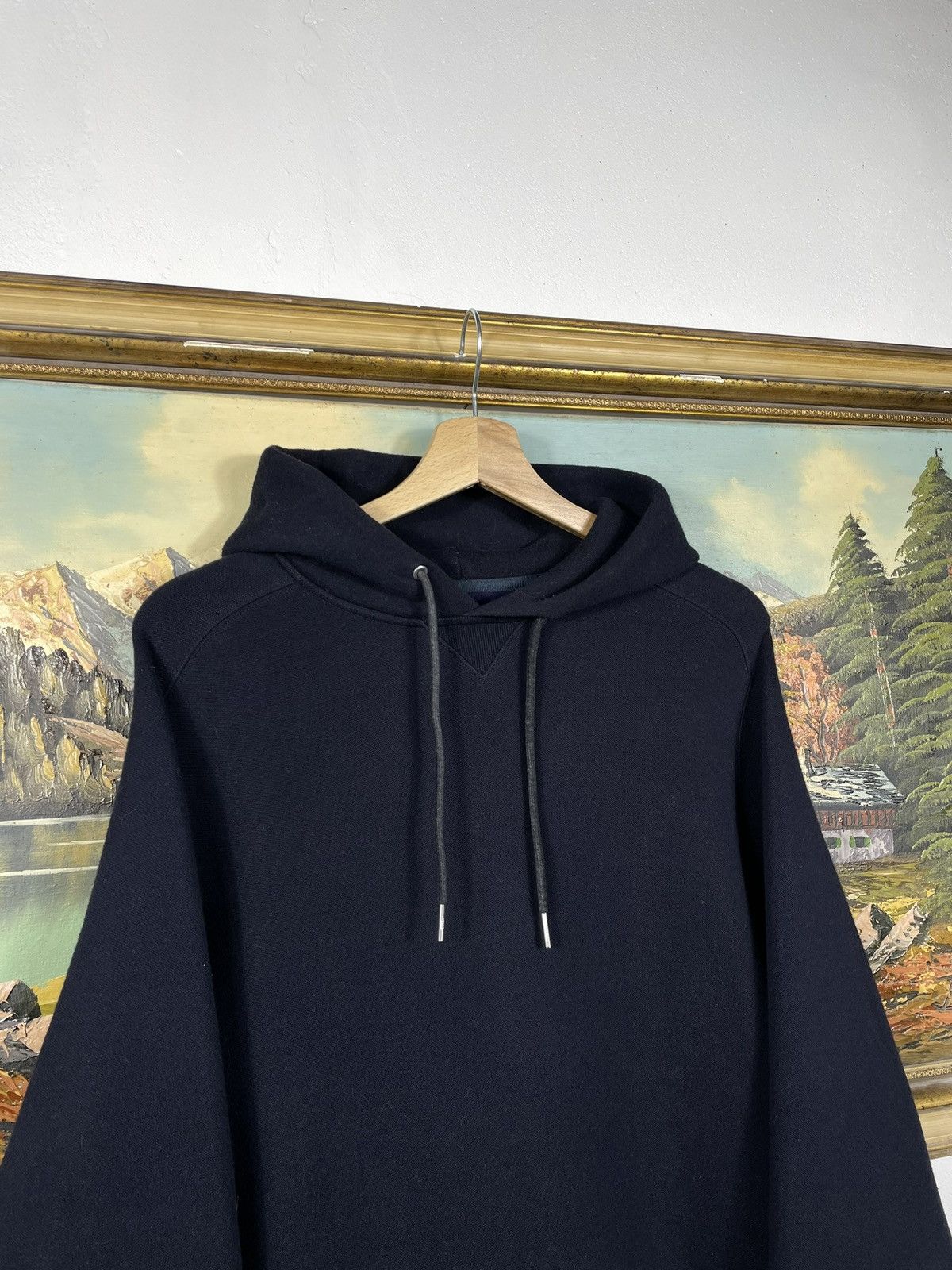 Designer × Japanese Brand × Sacai Sacai Navy Sponge Hoodie Sweatshirt Japanese Band Size US L / EU 52-54 / 3 - 5 Thumbnail