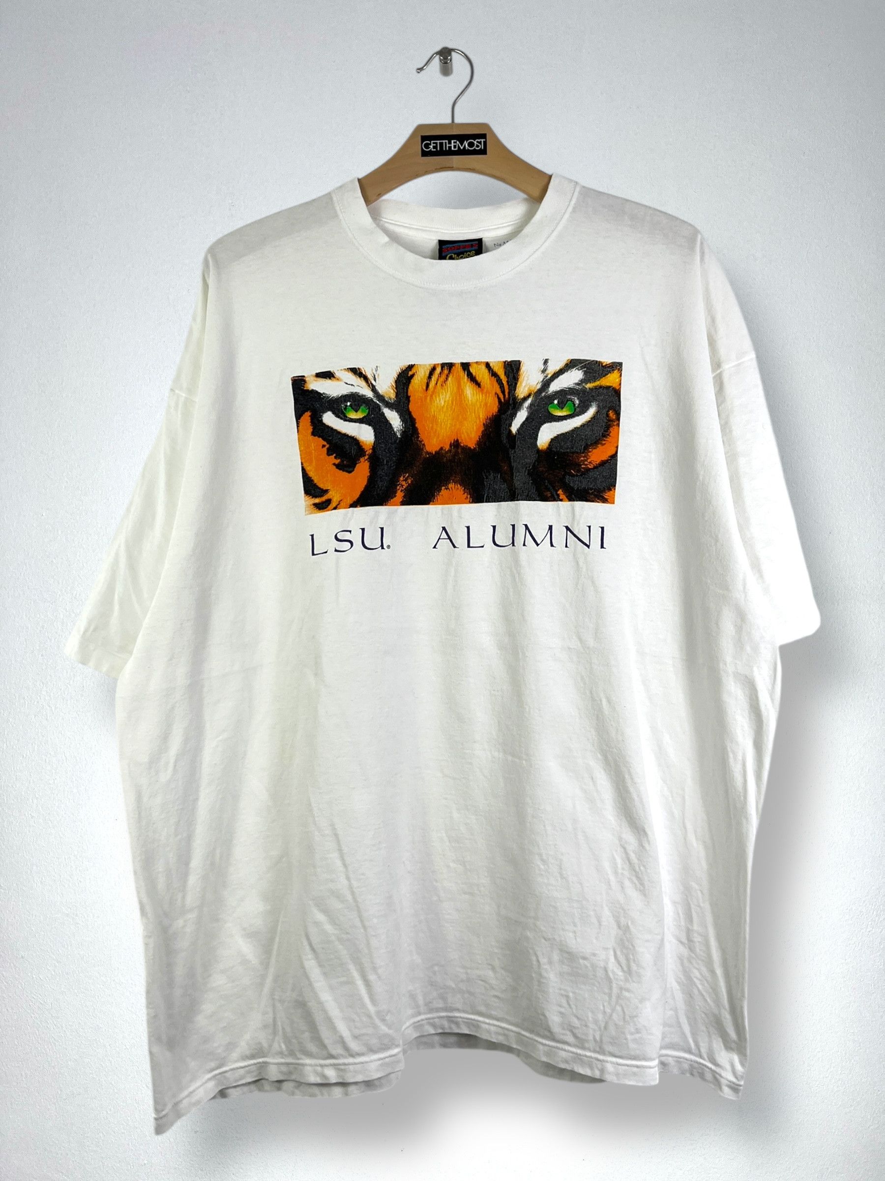 NCAA × Vintage No.4730 Vintage 90s Graphic Tee LSU Tiger Alumni (XXL) Size US XXL / EU 58 / 5 - 1 Thumbnail