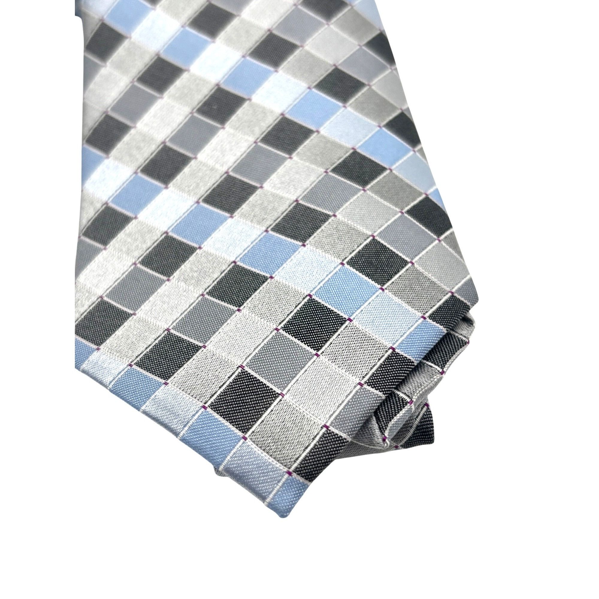 Perry Ellis Perry Ellis Portfolio Stolk Geo Slim Silk Necktie, Black, O Size ONE SIZE - 3 Thumbnail