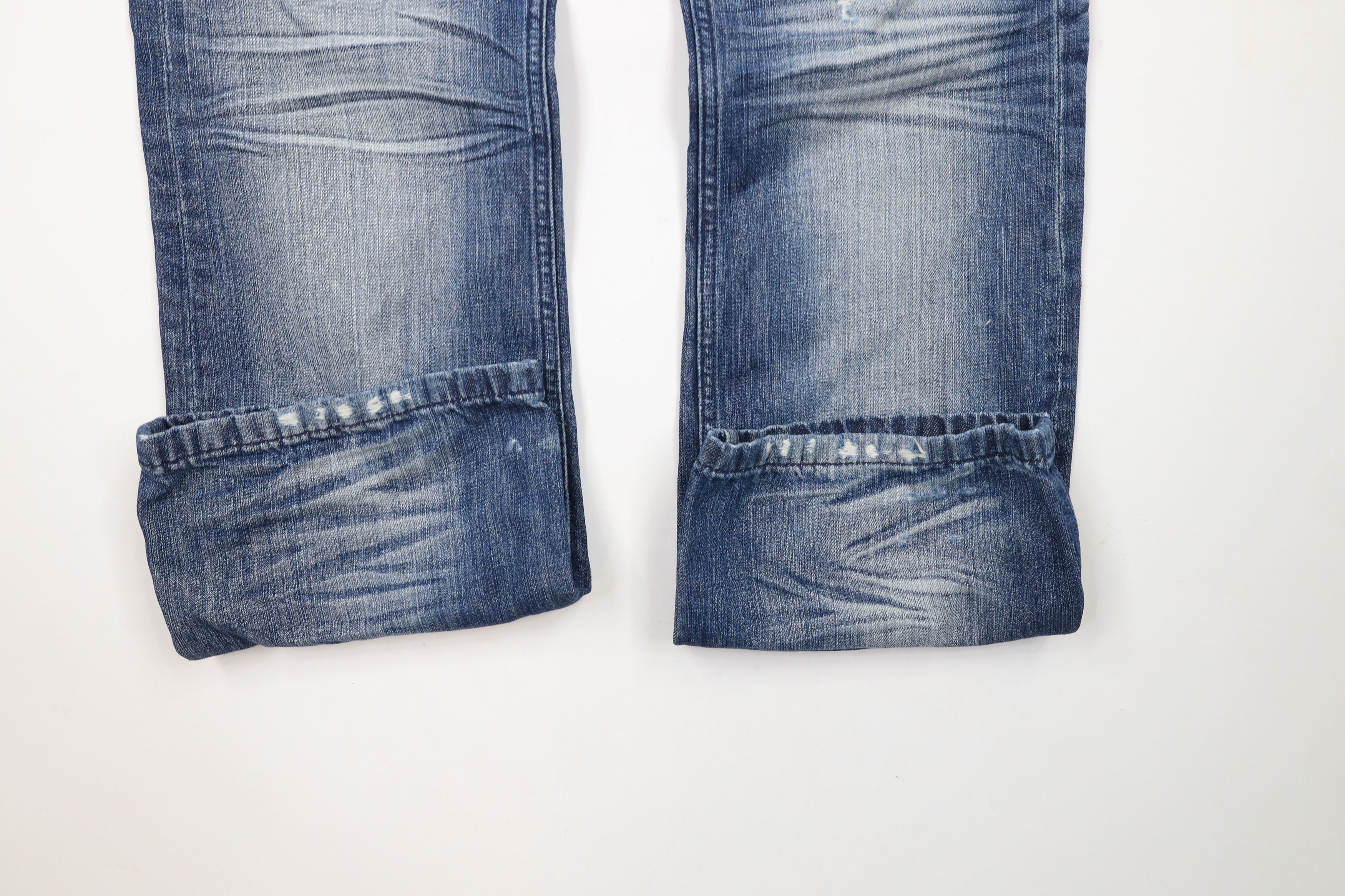 Express × Vintage Express Rocco Slim Fit Low Rise Boot Cut Denim Jeans Blue Size US 33 - 5 Thumbnail