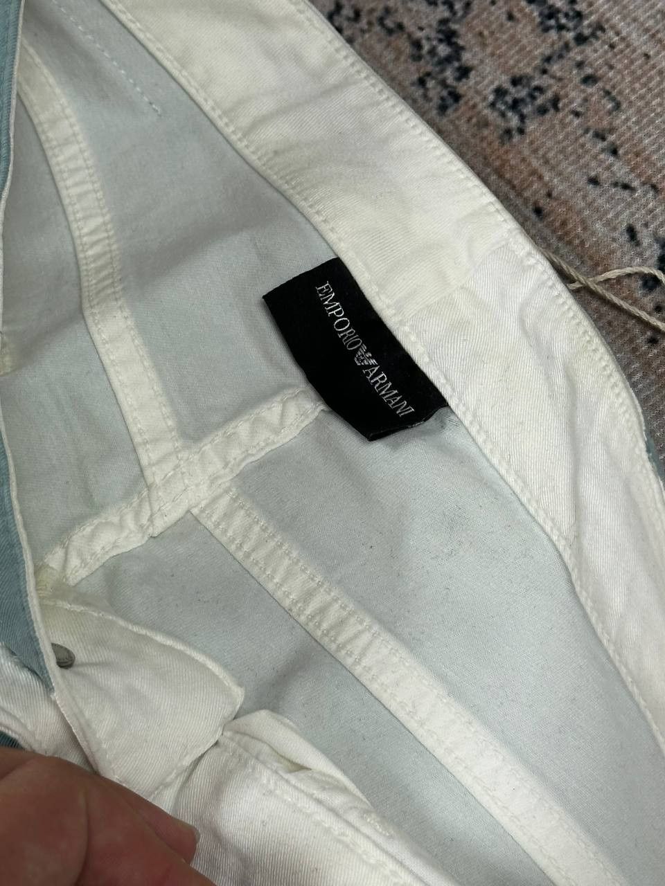 Armani Rare NEW Armani Jeans Painted White Pants Size 27" / US 4 / IT 40 - 9 Thumbnail