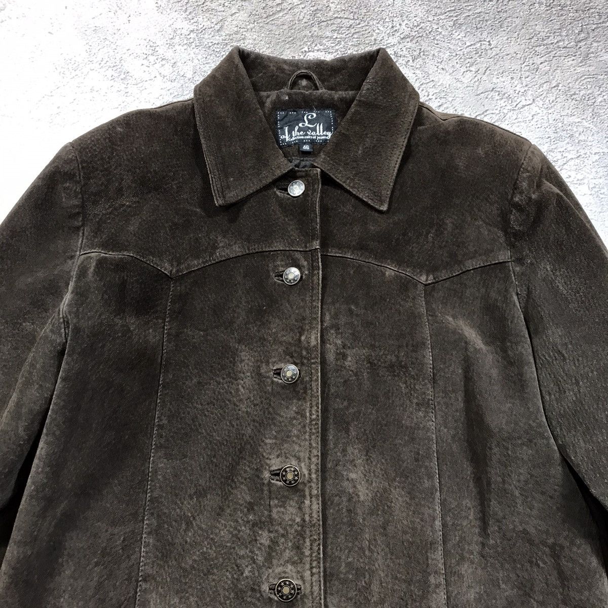 Vintage Vintage Y2K Suede Fringe Jacket Grunge Streetwear Black L Size L / US 10 / IT 46 - 3 Thumbnail
