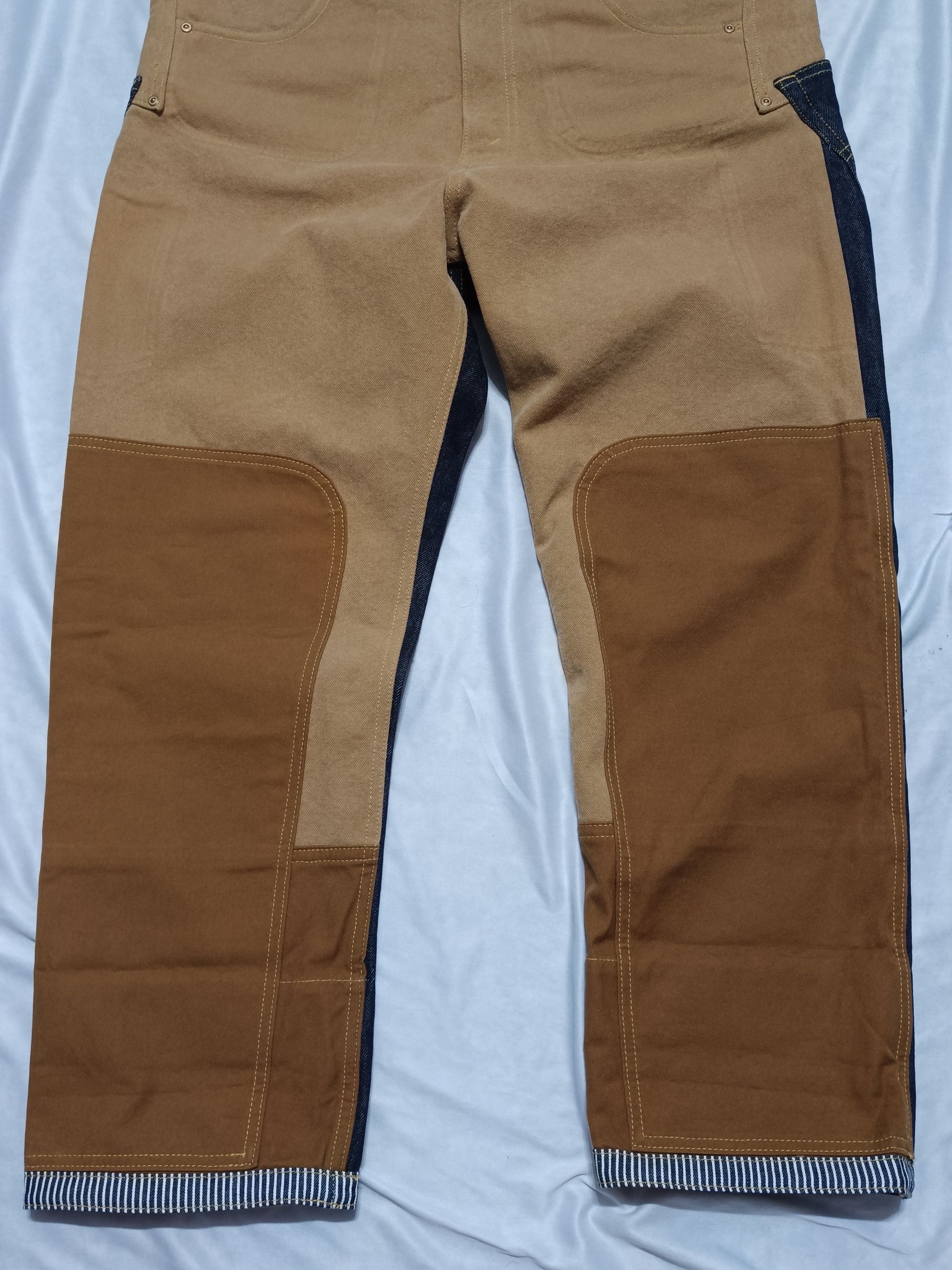 Junya Watanabe × Levi's Cotton Denim × Cotton Canvas Work Pants Jeans Collaboration Size US 40 / EU 56 - 5 Thumbnail