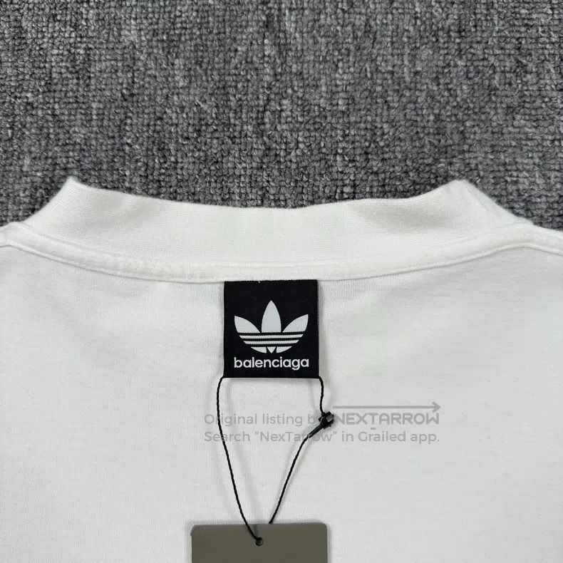 Balenciaga Balenciaga White Slogan Short Sleeve Size US S / EU 44-46 / 1 - 7 Thumbnail