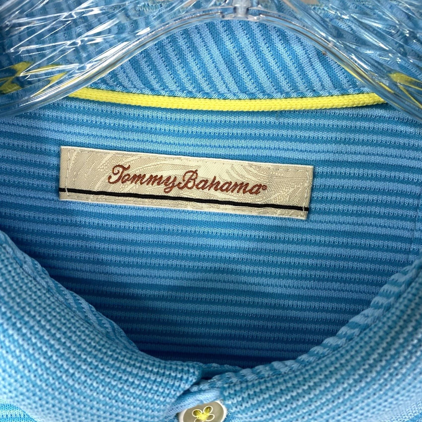 Tommy Bahama Tommy Bahama Shirt Mens Medium Blue Polo Golf Hawaiian 1/4 Button Up Camp Beach Shirt Size US M / EU 48-50 / 2 - 3 Thumbnail