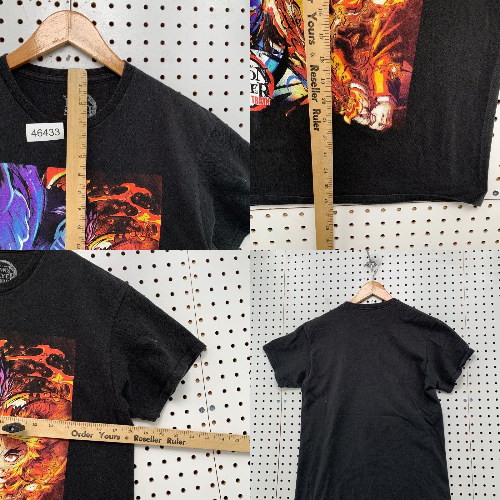 Vintage Demon Slayer Mugen Train Shirt Men M Black Anime Kimetsu no Yaiba The Movie Shirt Size US M / EU 48-50 / 2 - 8 Thumbnail