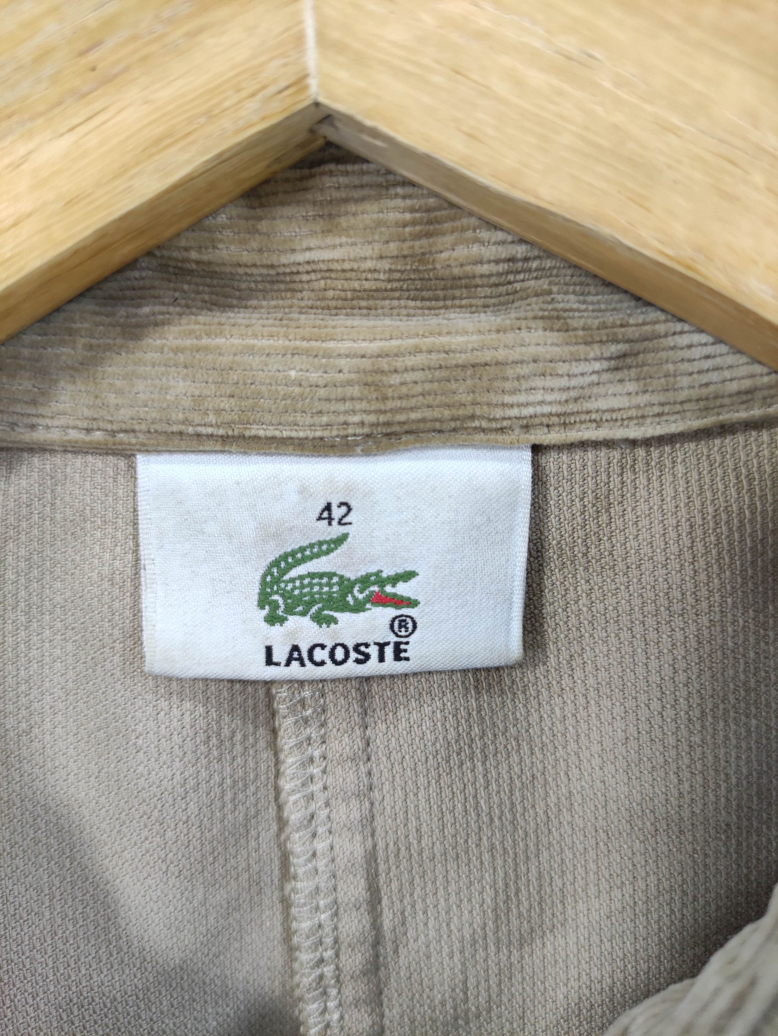 Lacoste Vintage Lacoste Small Logo Corduroy Zipper Jacket Size M / US 6-8 / IT 42-44 - 5 Thumbnail