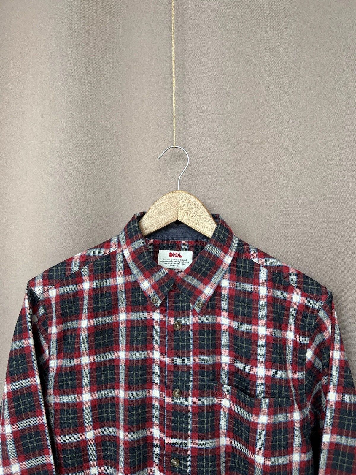 Fjallraven Fjallraven Stig Flannel Button Shirt Mens Size M Slim Fit Size US M / EU 48-50 / 2 - 2 Thumbnail
