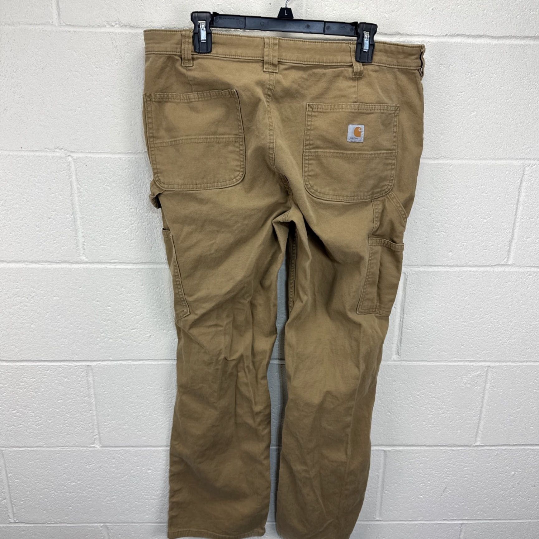 Carhartt Carhartt Women's Pants - Rugged Flex Loose Fit Canvas Work Pants - Brown - 14 Regular - 102080-257 - Straight Leg - Casual Workwear Size 36" / US 14 / IT 50 - 7 Thumbnail