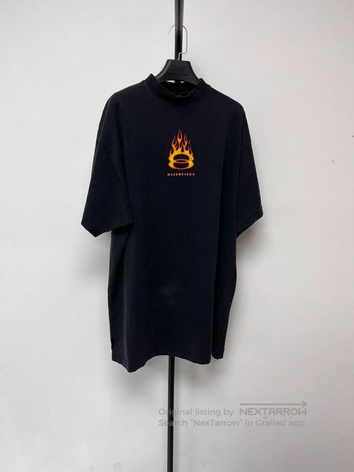 Balenciaga Balenciaga Flame Logo Crewneck Casual Tee. Size US M / EU 48-50 / 2 - 1 Thumbnail
