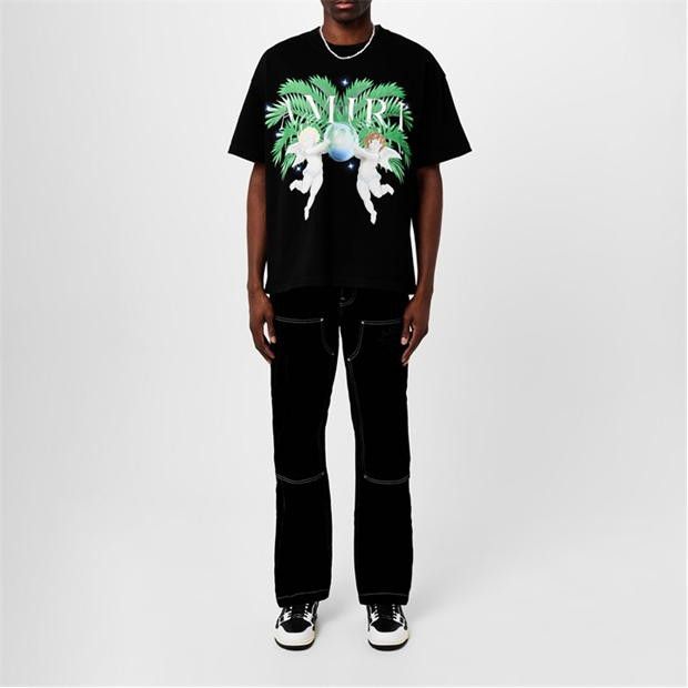 Amiri AMIRI Airbrush Cherub Graphic T-Shirt Size US S / EU 44-46 / 1 - 5 Thumbnail