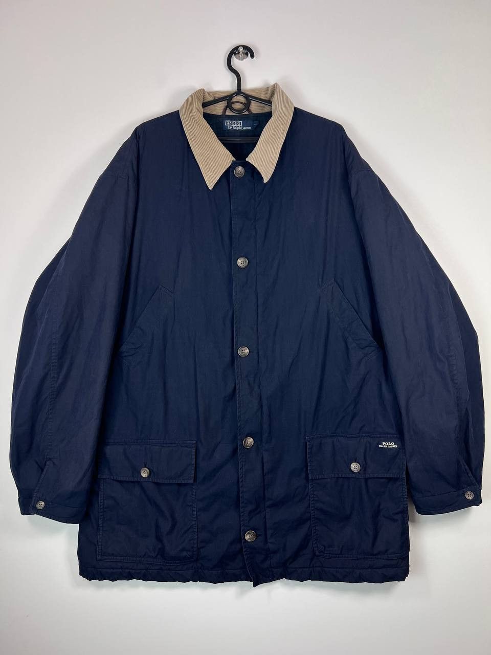 Polo Ralph Lauren Polo Ralph Lauren Mens Navy Quilted Jacket Corduroy Size XL Size US XL / EU 56 / 4 - 1 Thumbnail