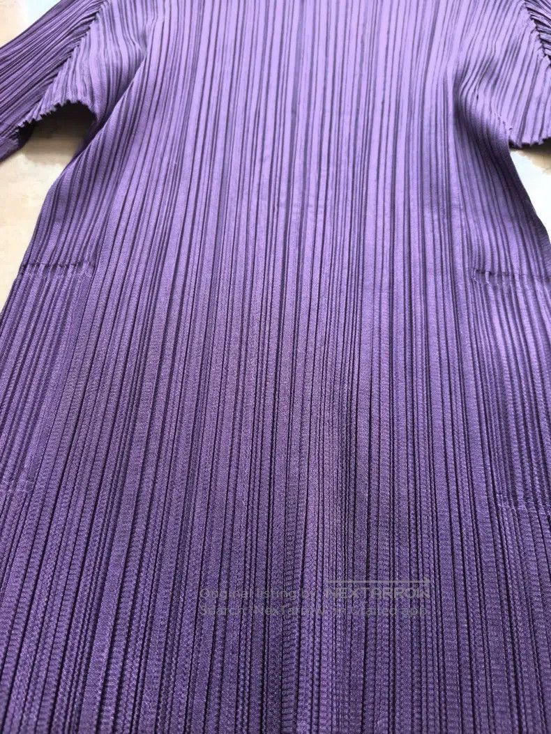 Issey Miyake Issey Miyake Purple Long Sleeve Top Size L / US 10 / IT 46 - 2 Thumbnail