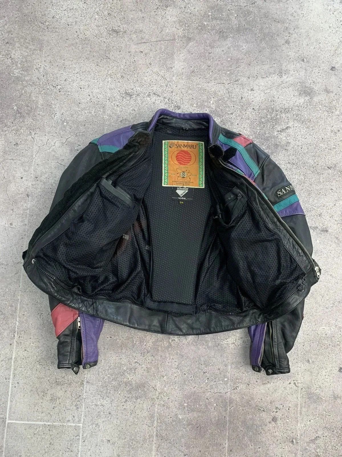 Genuine Leather VINTAGE Racing Leather Jacket Vintage MOTO Biker Size US L / EU 52-54 / 3 - 15 Thumbnail