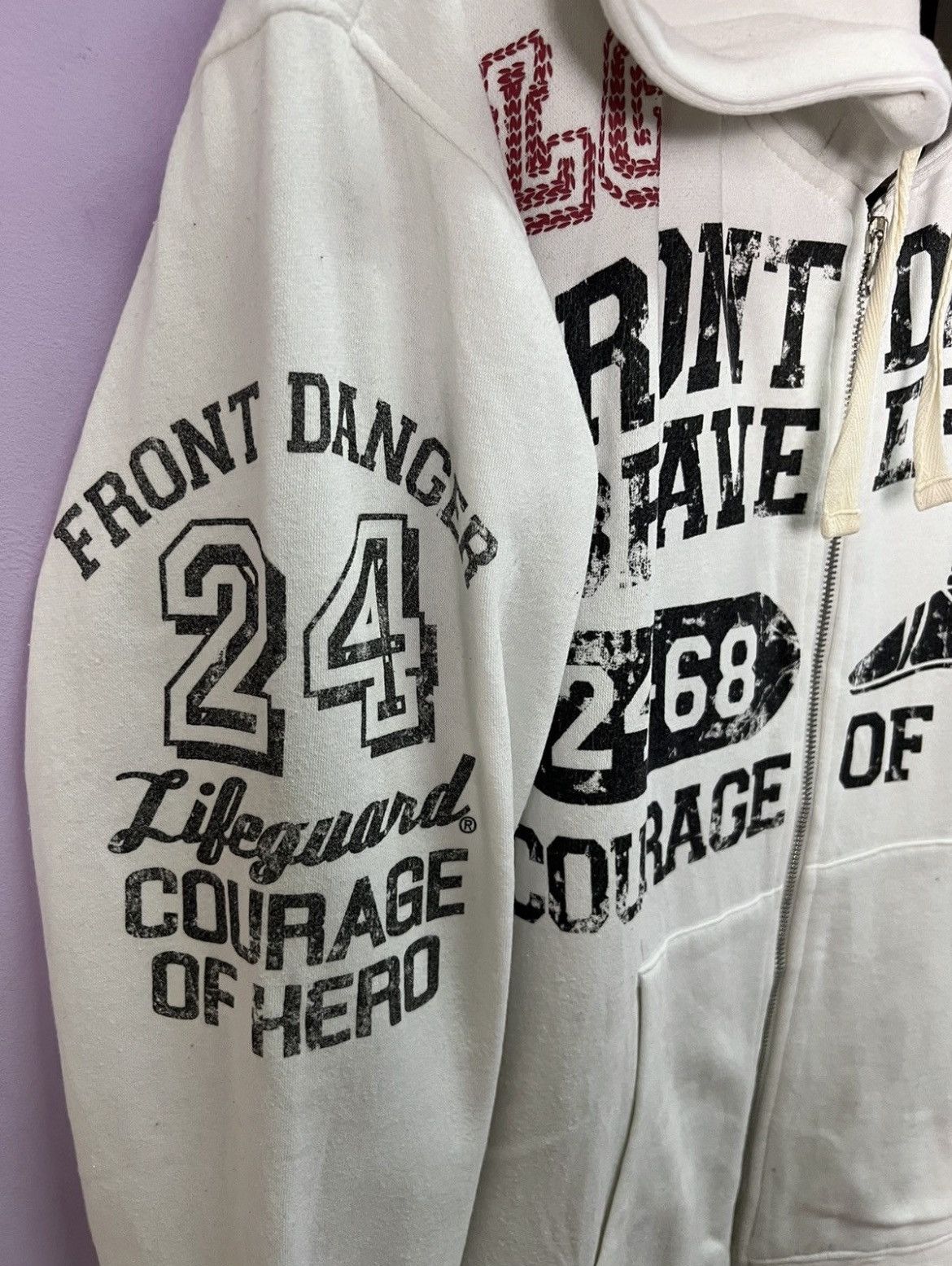 Japanese Brand 🔥Lifeguard Front Danger Zipper Hoodies Size US M / EU 48-50 / 2 - 12 Thumbnail