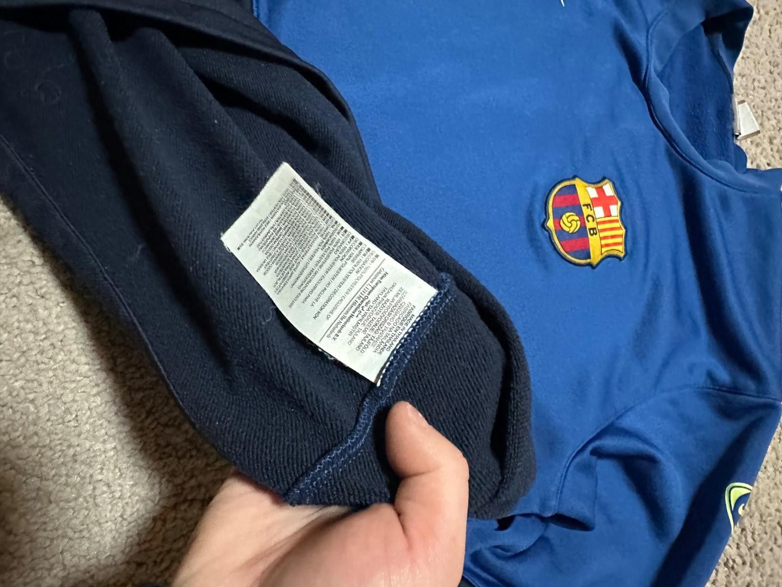 Nike Nike Barcelona 2009/10 Football Soccer Sweat Top Sz L Size US L / EU 52-54 / 3 - 6 Thumbnail