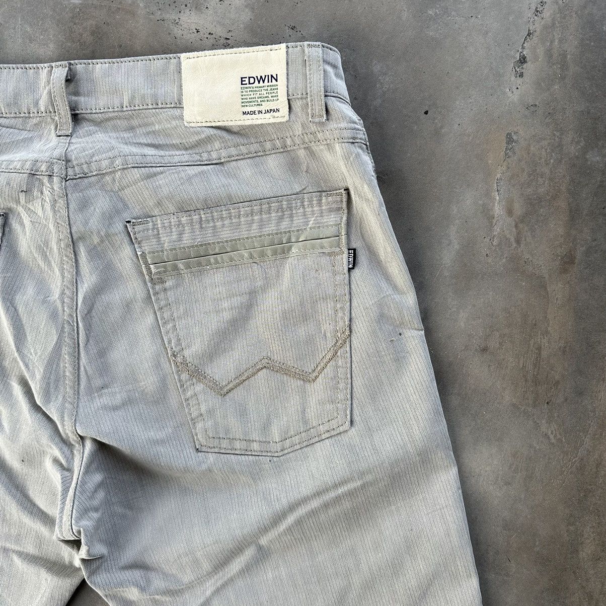Edwin × Japanese Brand × Vintage Vintage Edwin Japan Herringbone Style Casual Trousers Pants Size US 32 / EU 48 - 10 Thumbnail