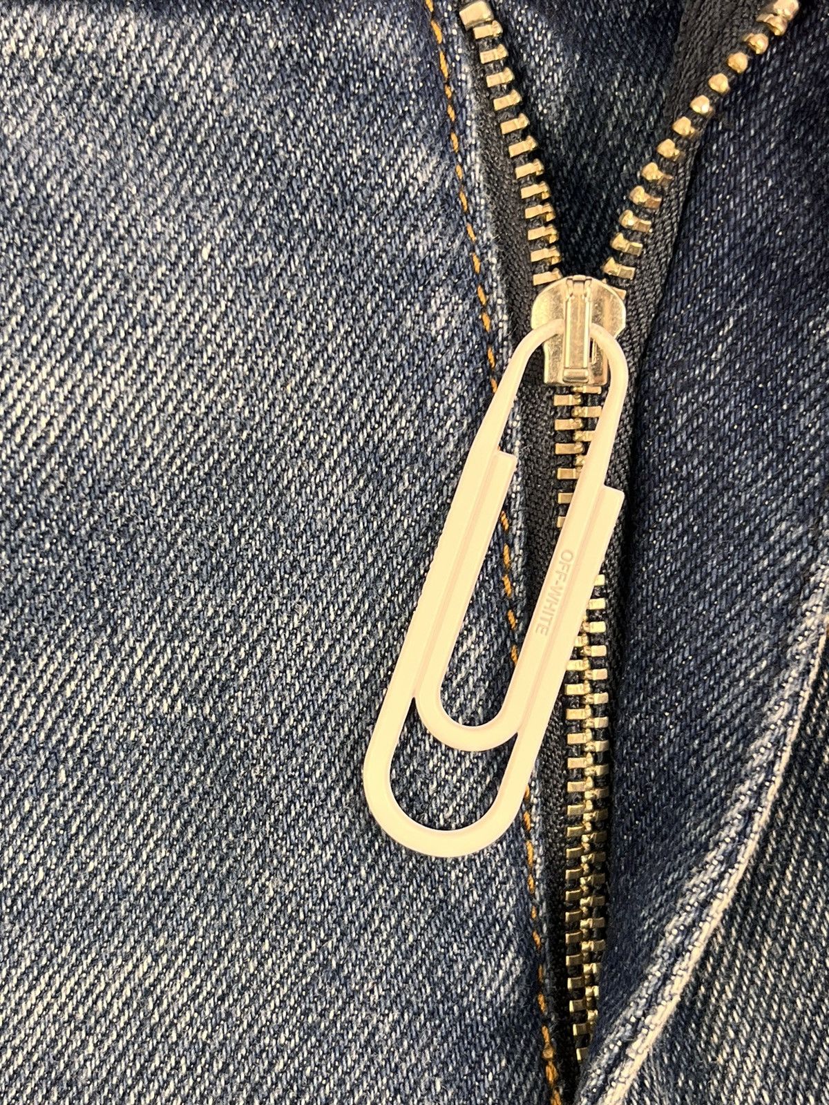 Off-White LOGO PLACK DENIM JEANS Size US 32 / EU 48 - 6 Thumbnail