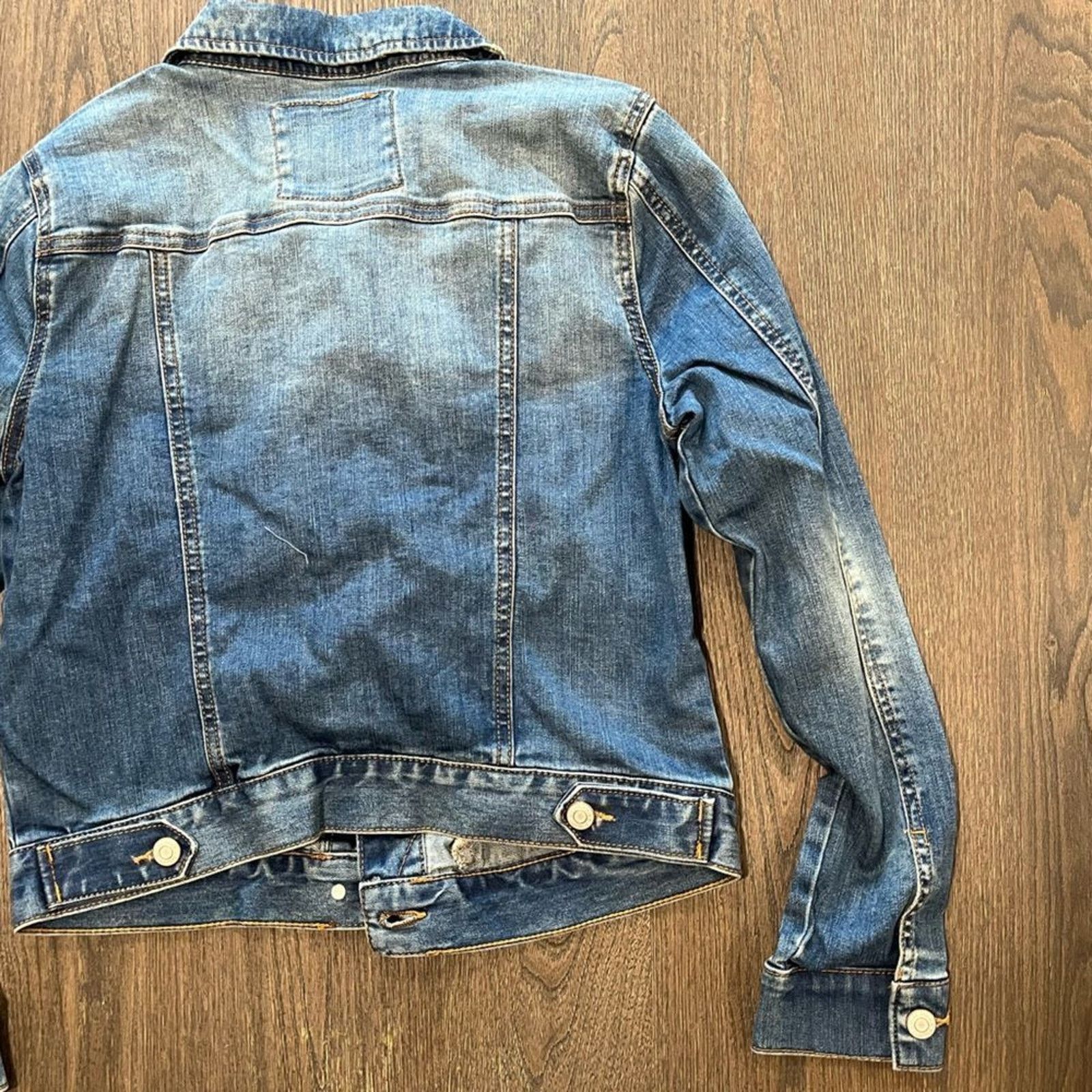 Vintage NWOT Mudd Juniors Distressed Jean Jacket - Size S Size S / US 4 / IT 40 - 2 Thumbnail