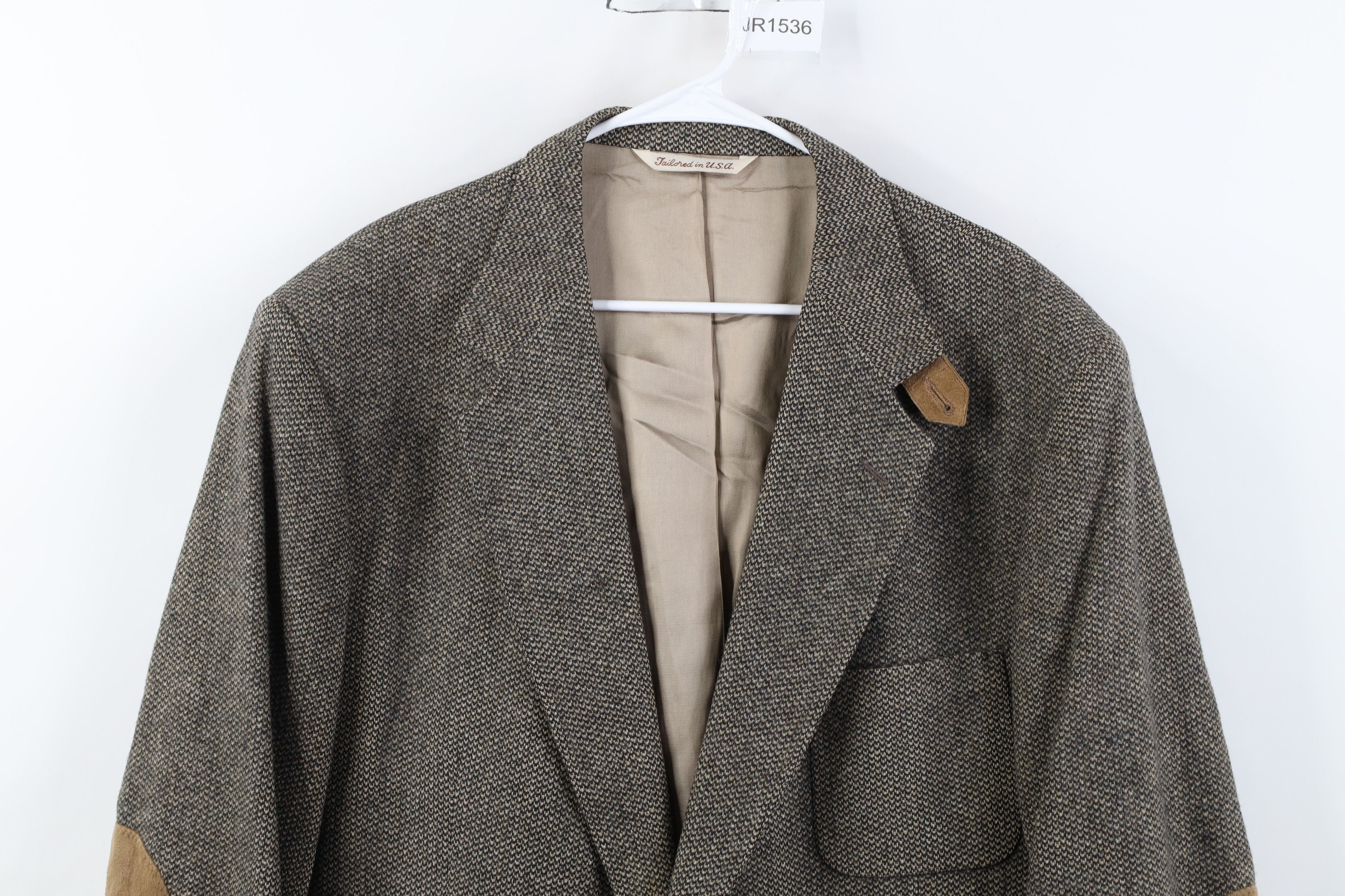 Vintage Vintage 90s Suede Leather Elbow Patch Blazer Suit Jacket USA Size US XXL / EU 58 / 5 - 2 Thumbnail