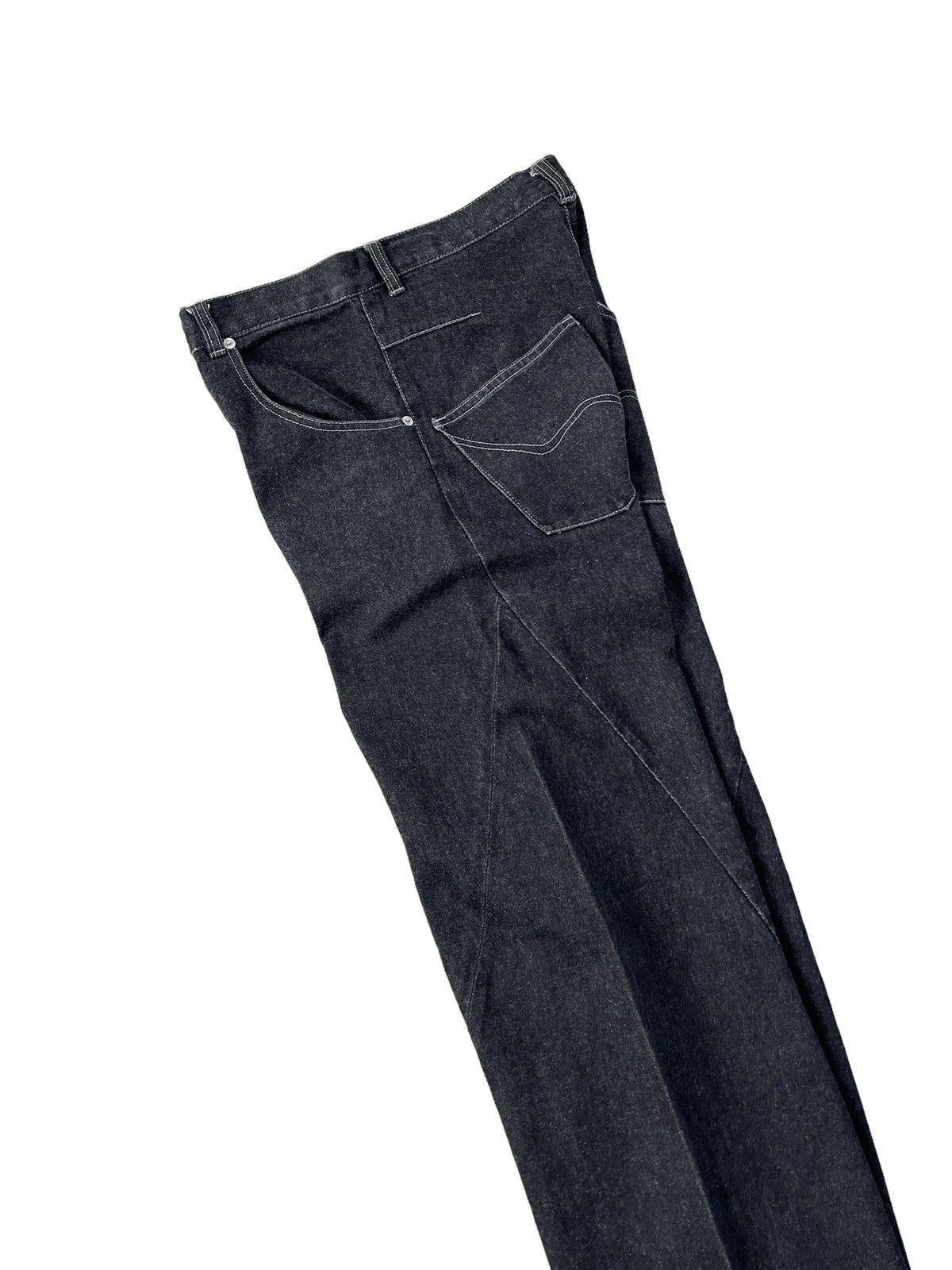 BERNINGS SHO Bernings Sho Wide Leg Reconstructed Jeans Size US 31 - 15 Thumbnail