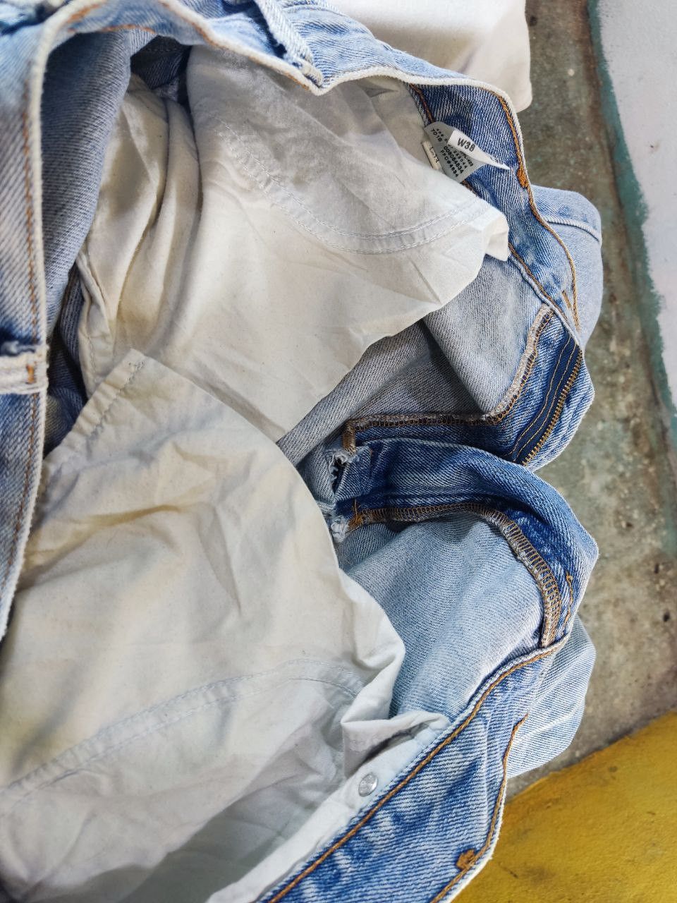 Levi's vintage levis 505 regular fit denim nice deign Size US 38 / EU 54 - 3 Thumbnail