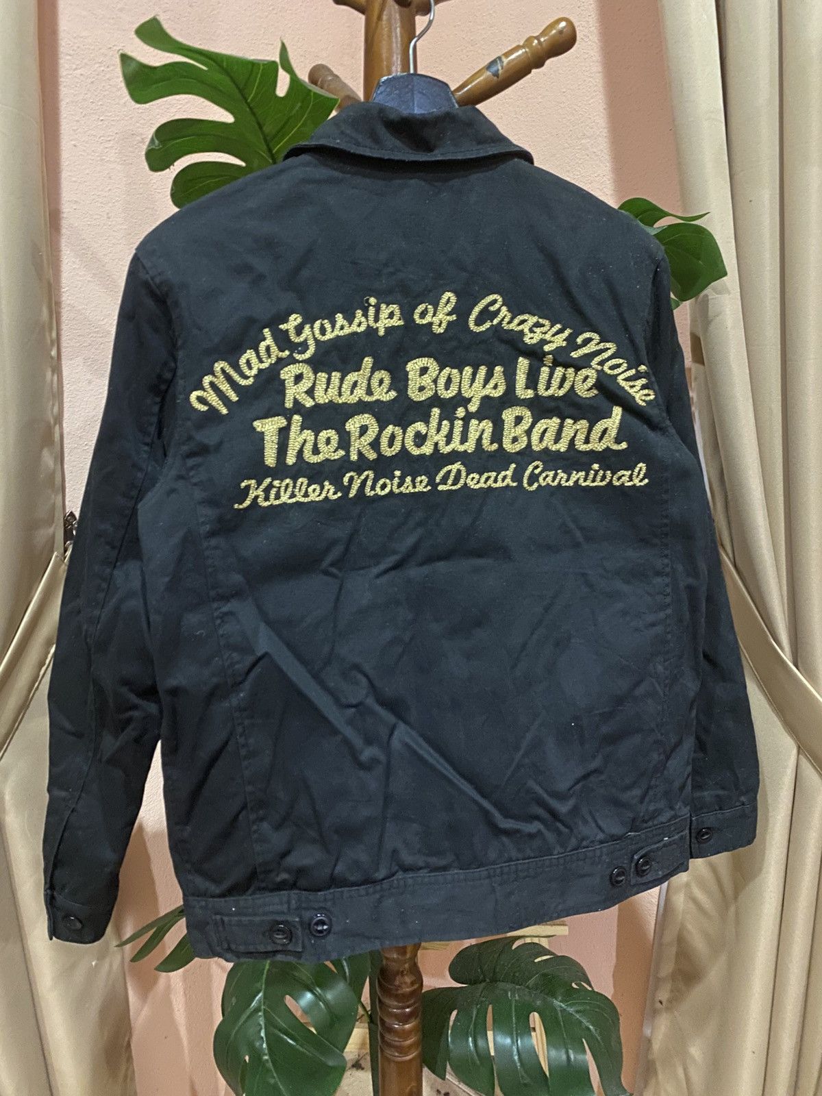 Japanese Brand ETBX Work Clothing Black Jacket – Rockin’ Rude Boys Theme Size US M / EU 48-50 / 2 - 7 Thumbnail