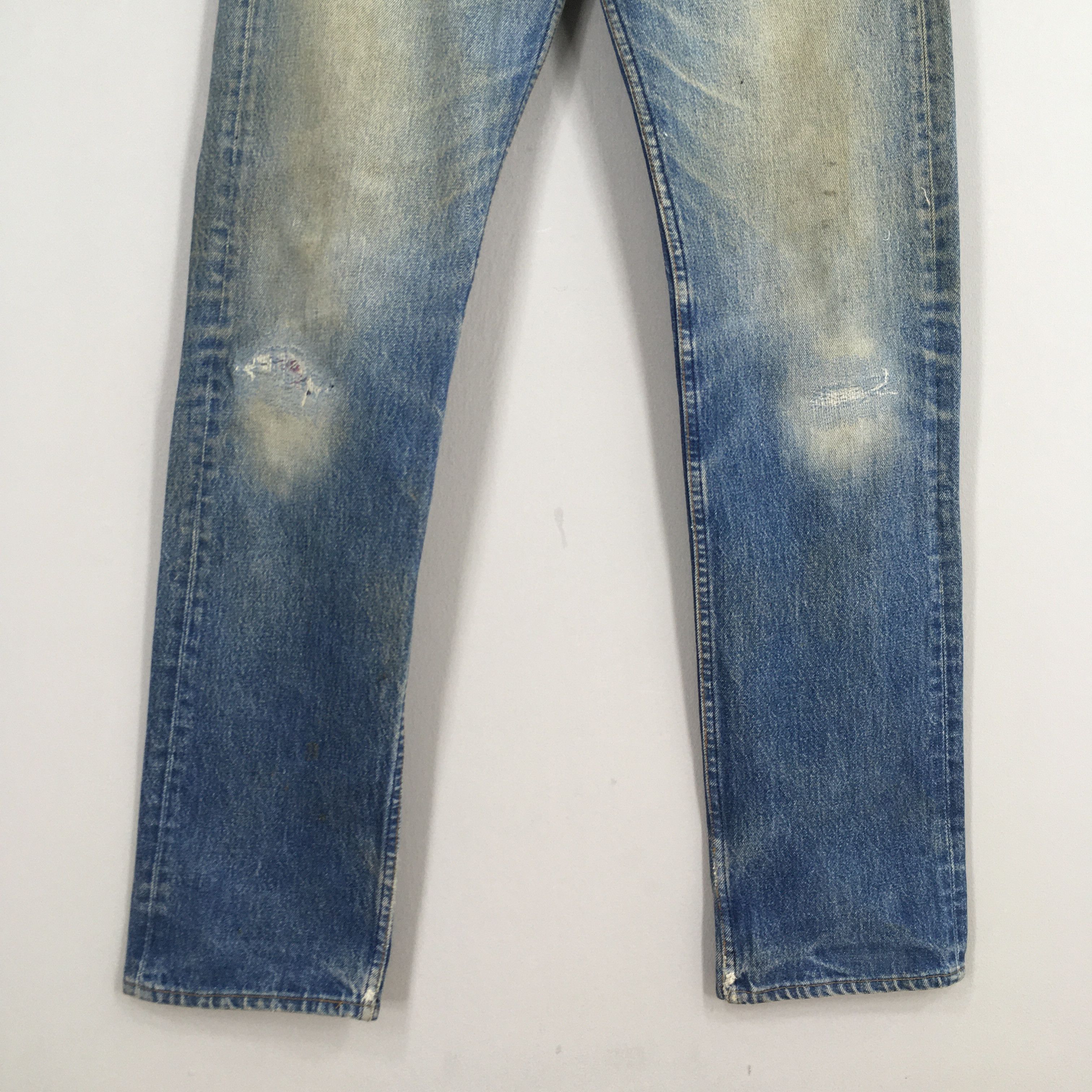Levi's Size 29x33 Vintage 80s Levi's 501 Faded Blue Jeans S930 Size US 29 - 4 Thumbnail