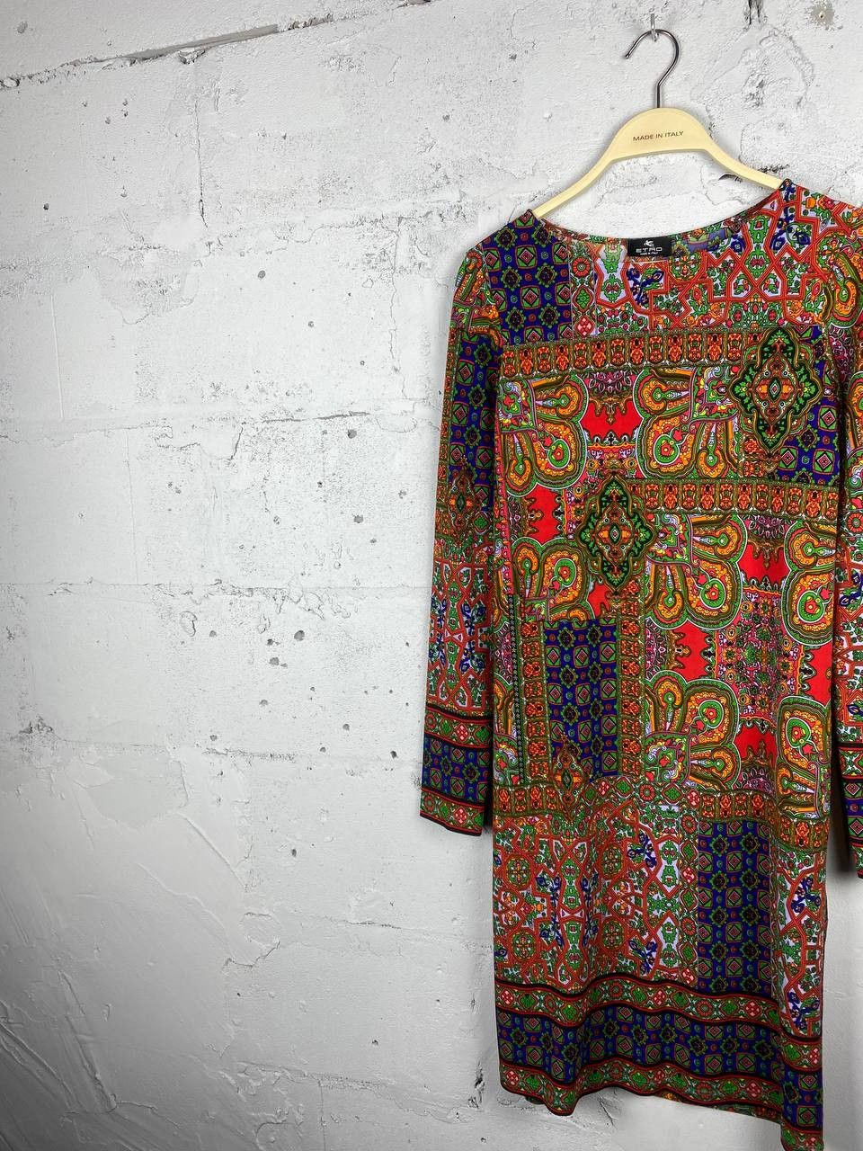 Etro Abstract Etro Rare Colorfull Italian Designer Midi Dress Size M / US 6-8 / IT 42-44 - 2 Thumbnail