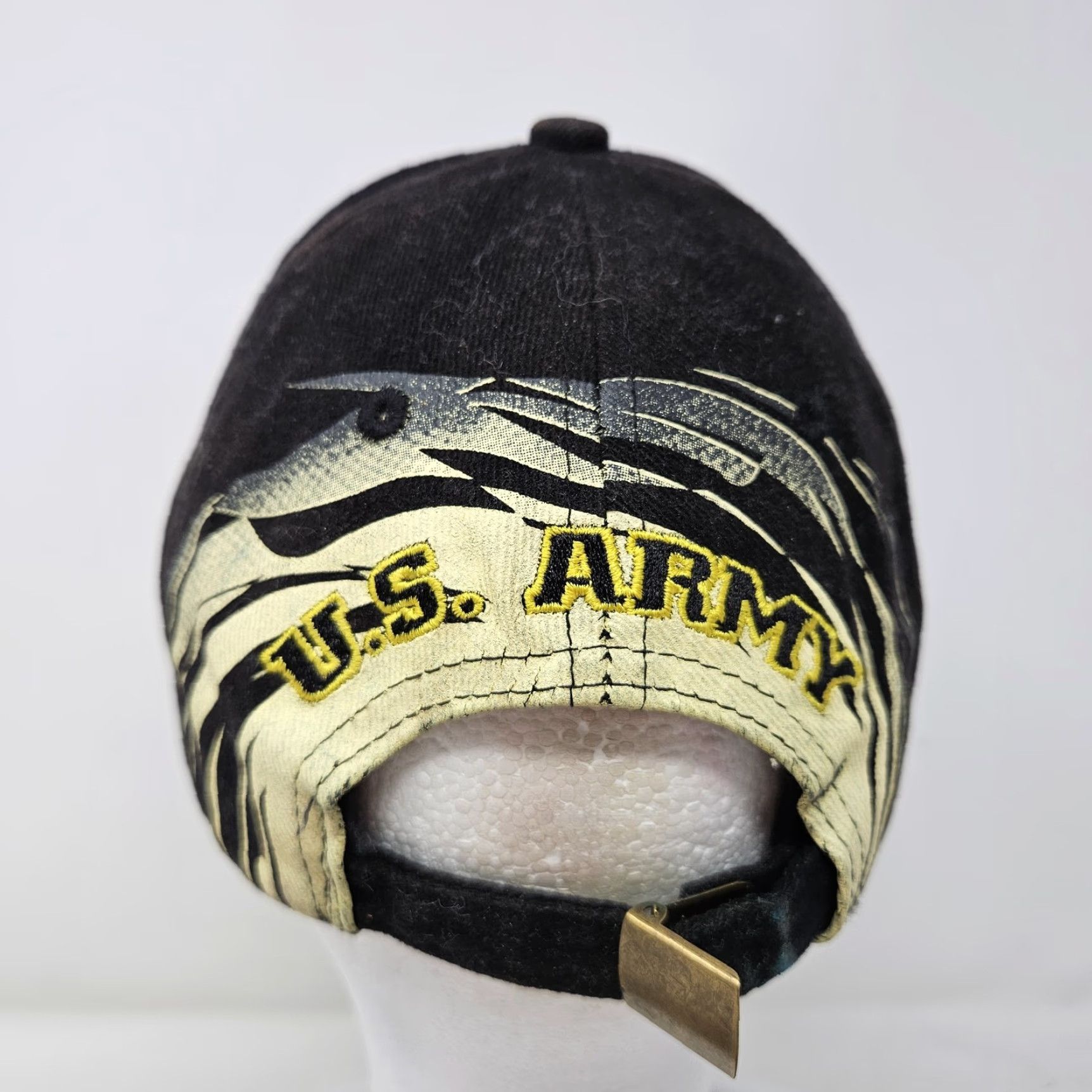 Vintage US Army Hat Cap Strap Back Camouflage Embroidered Patch Mens One Size Military Size ONE SIZE - 4 Thumbnail