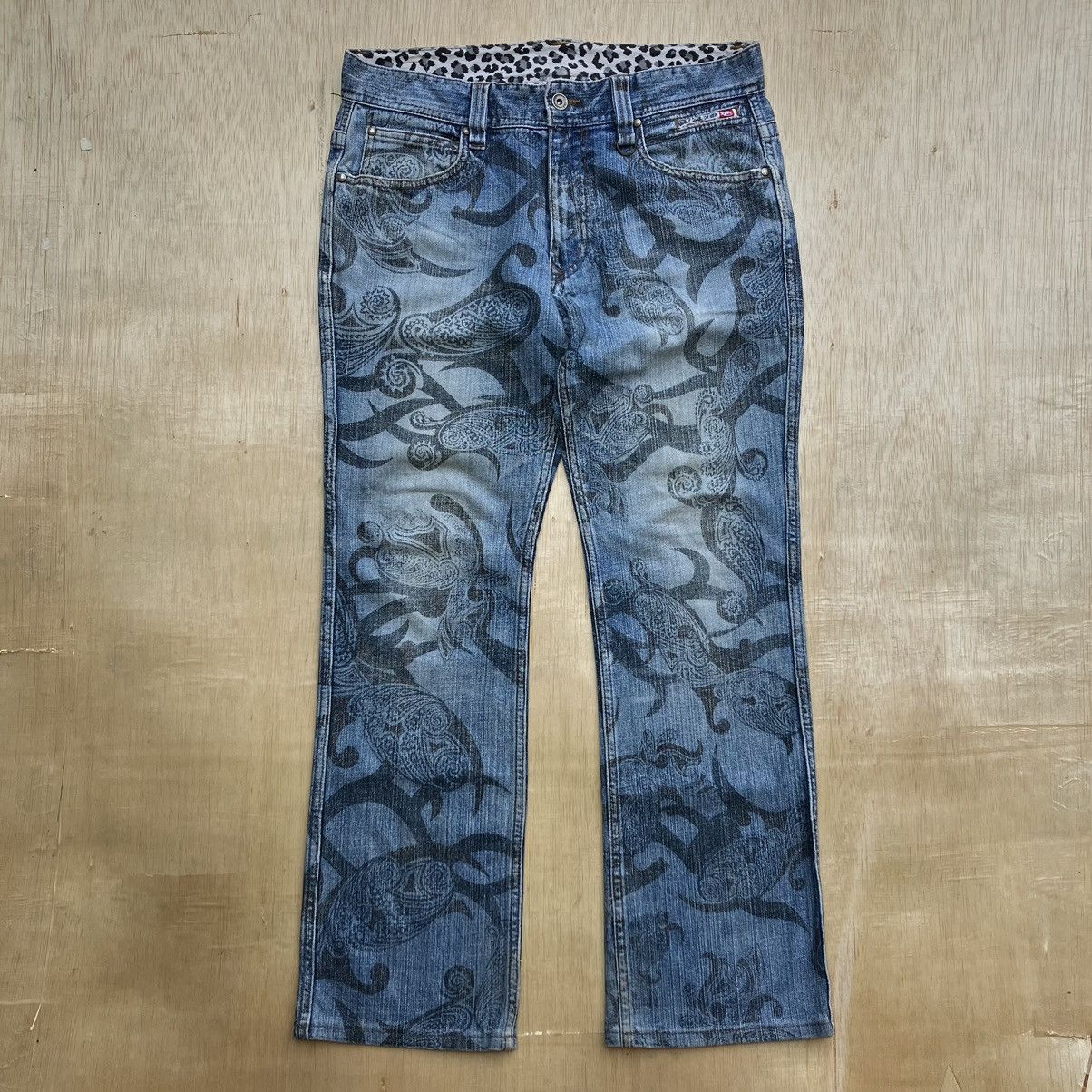 Diesel × Nicole Club NICOLE CLUB FOR MEN PAISLEY CAMO DISTRESSED DENIM Size US 33 - 1 Thumbnail