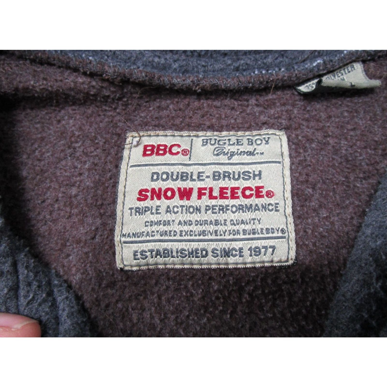 Bugle Boy VINTAGE Bugle Boy 1/4 Zip Snow Fleece Brown Size L Mens Sweater 90s Y2K Zip Pullover Brown Size US L / EU 52-54 / 3 - 2 Thumbnail