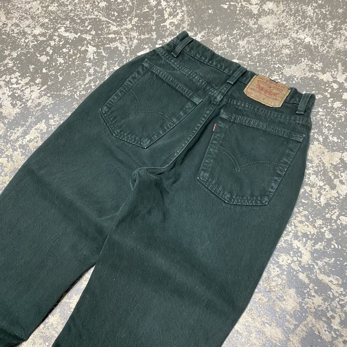 Levi's × Vintage Vintage Levi’s 512 Slim Fit Green Denim Jeans USA 90s Size US 26 / EU 42 - 10 Thumbnail