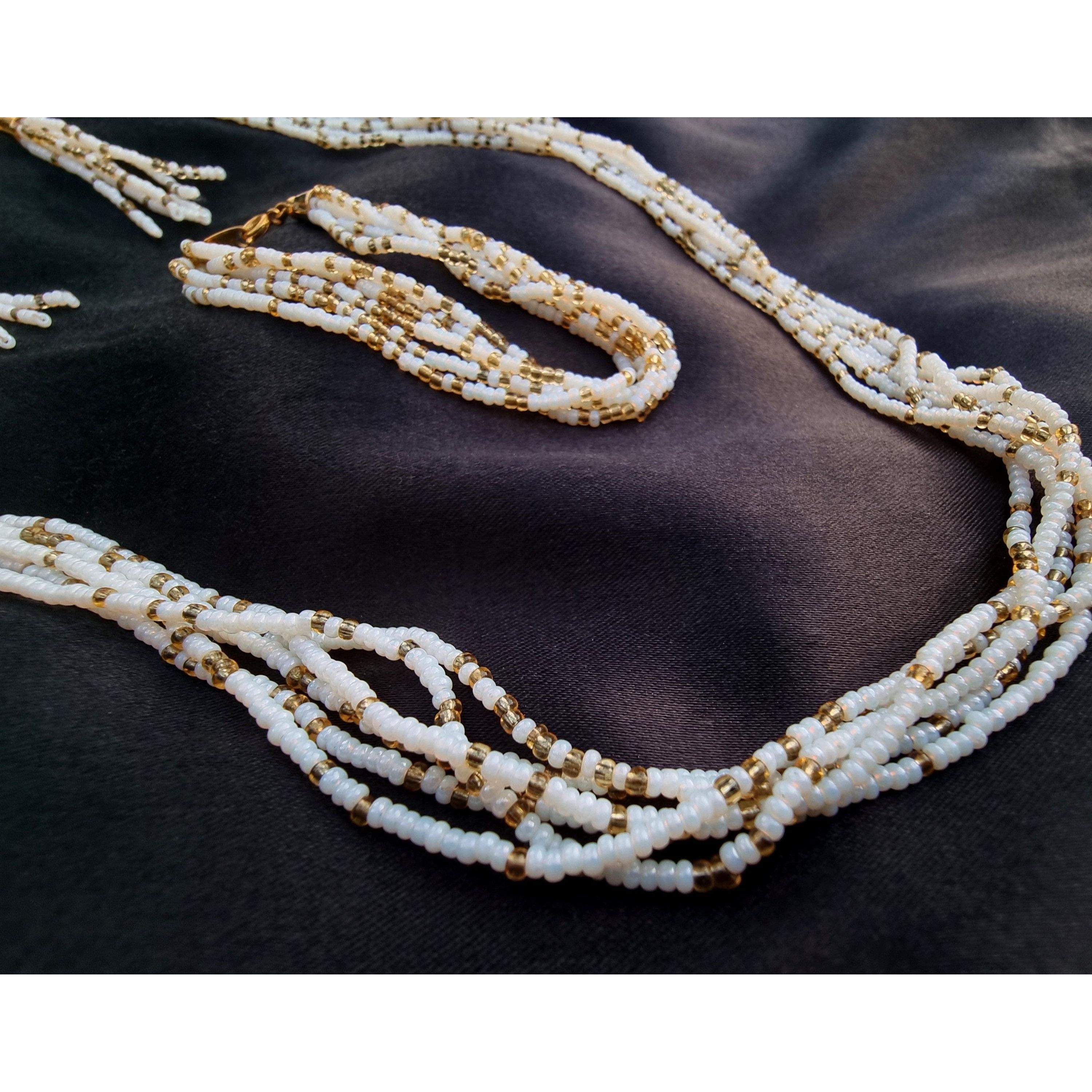 Vintage Vintage 1950s-1960s CROWN TRIFARI Signed Multi Stranded Micr Size ONE SIZE - 5 Thumbnail