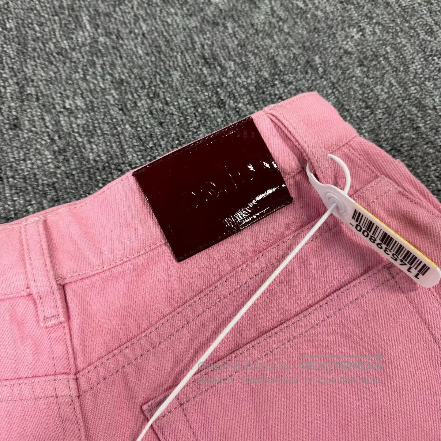 Gucci Guicci Pink water diamond floral-edged pocket; denim short Size 25" / US 0 / IT 36 - 5 Thumbnail