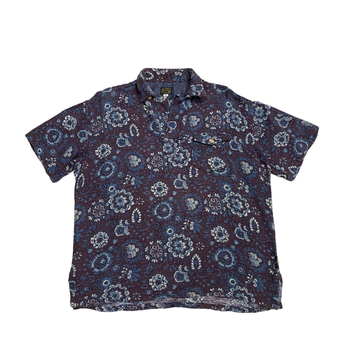 Japanese Brand Gowest Hawaiian shirt overprint single pocket Size US L / EU 52-54 / 3 - 5 Thumbnail