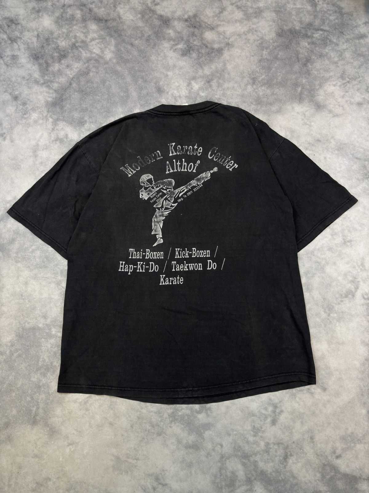 Band Tees × Vintage Vintage Faded Boxing Thai teakwon do karate boxy Streetwear Size US XL / EU 56 / 4 - 1 Thumbnail